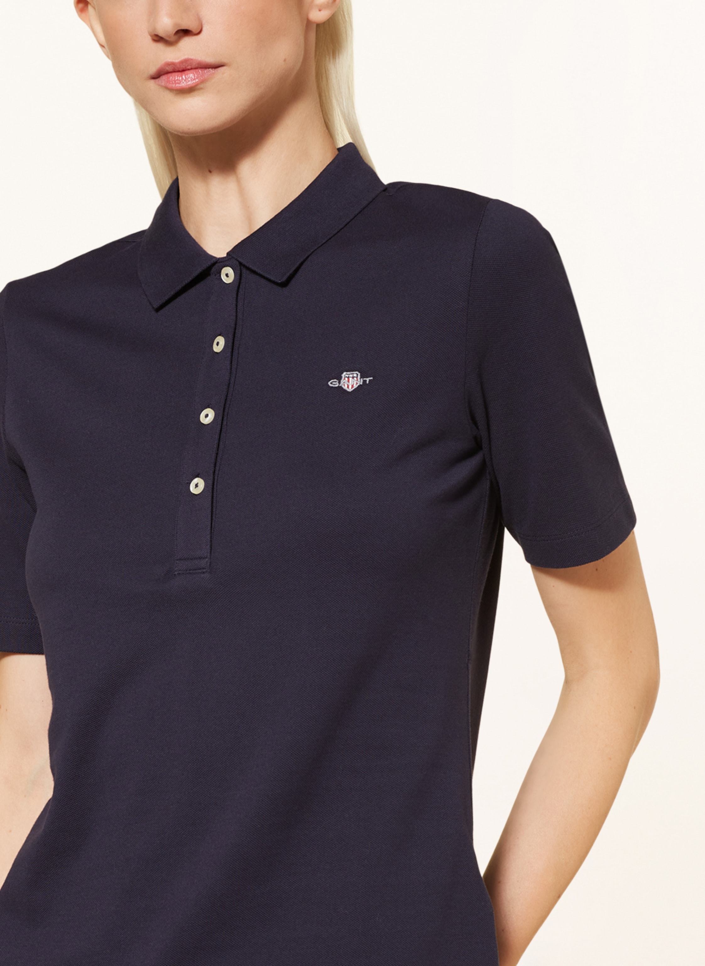 Thumbnail - Gant Piqué-Poloshirt blau