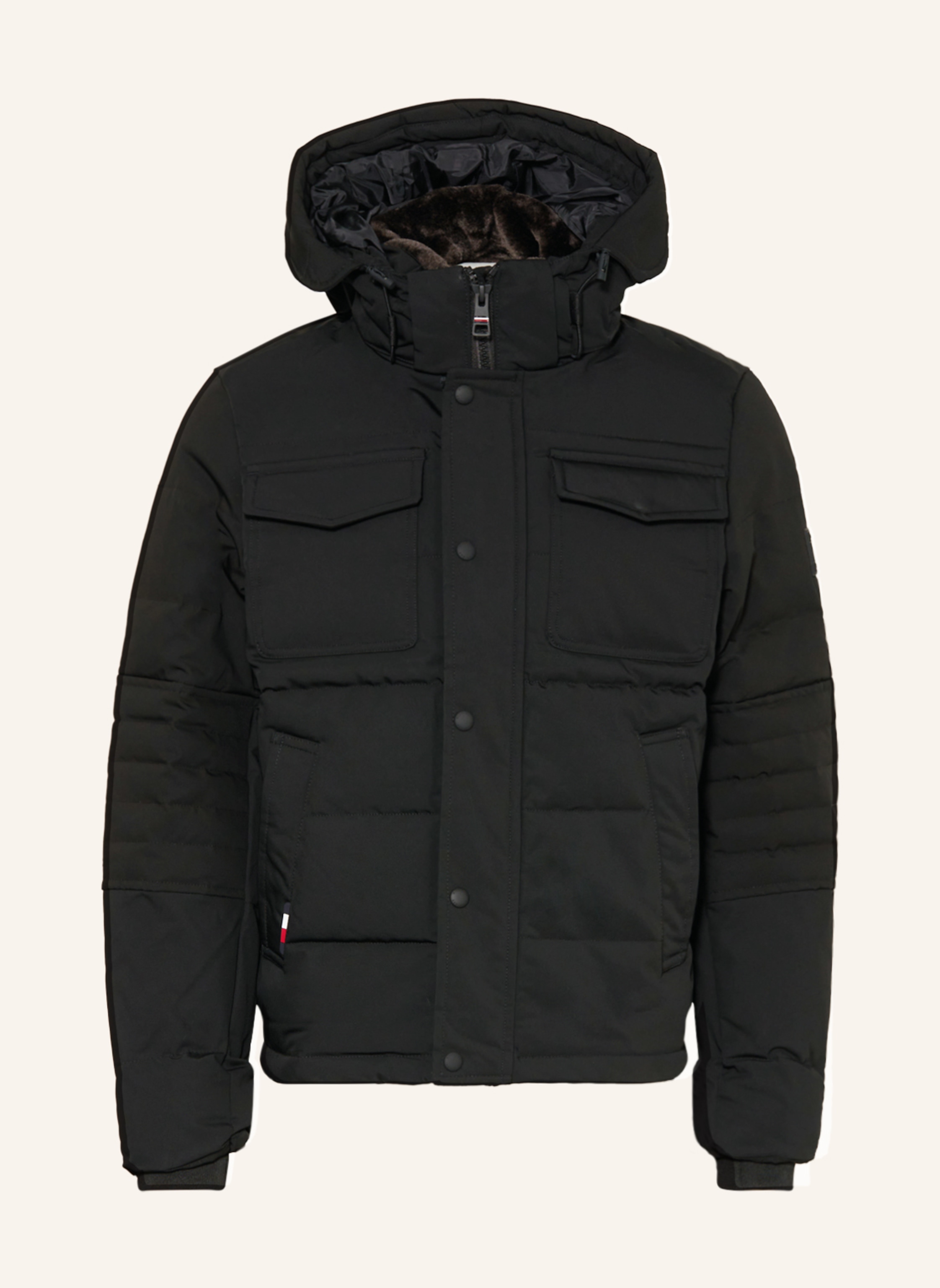 TOMMY HILFIGER Quilted jacket ROCKIE with detachable faux fur