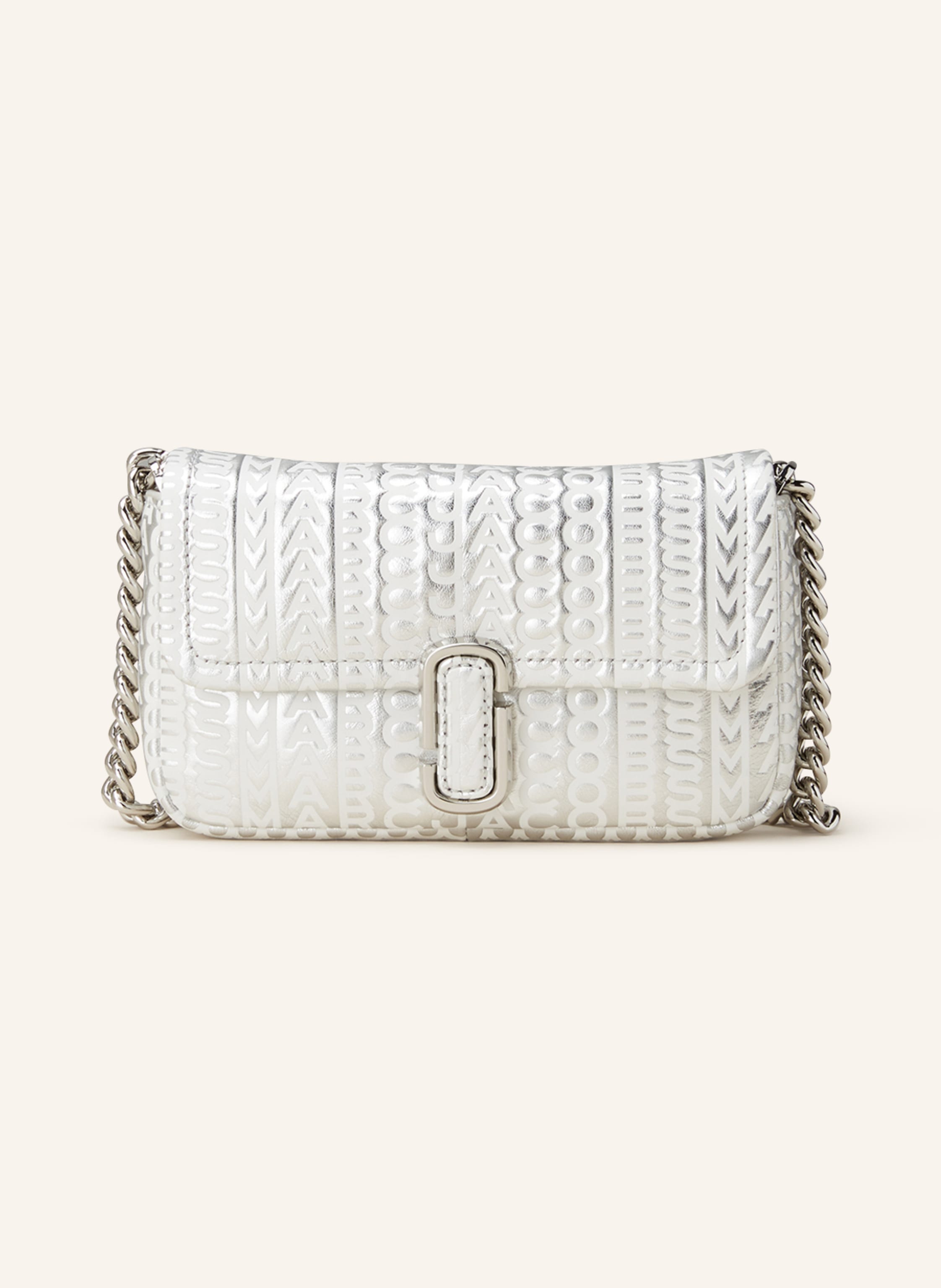 MARC JACOBS Crossbody bag THE J MARC MINI in silver white