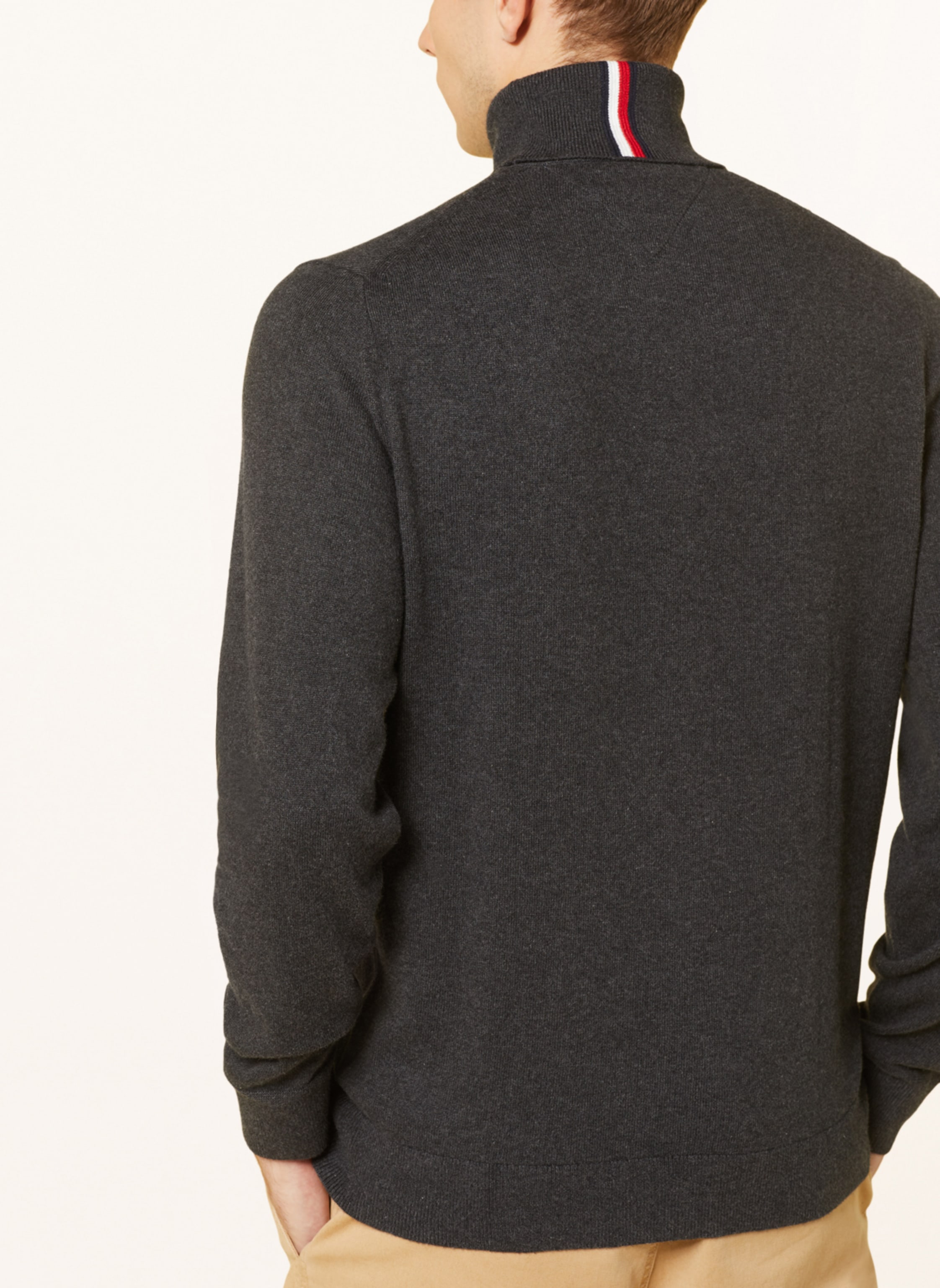 Thumbnail - Tommy Hilfiger Rollkragenpullover grau