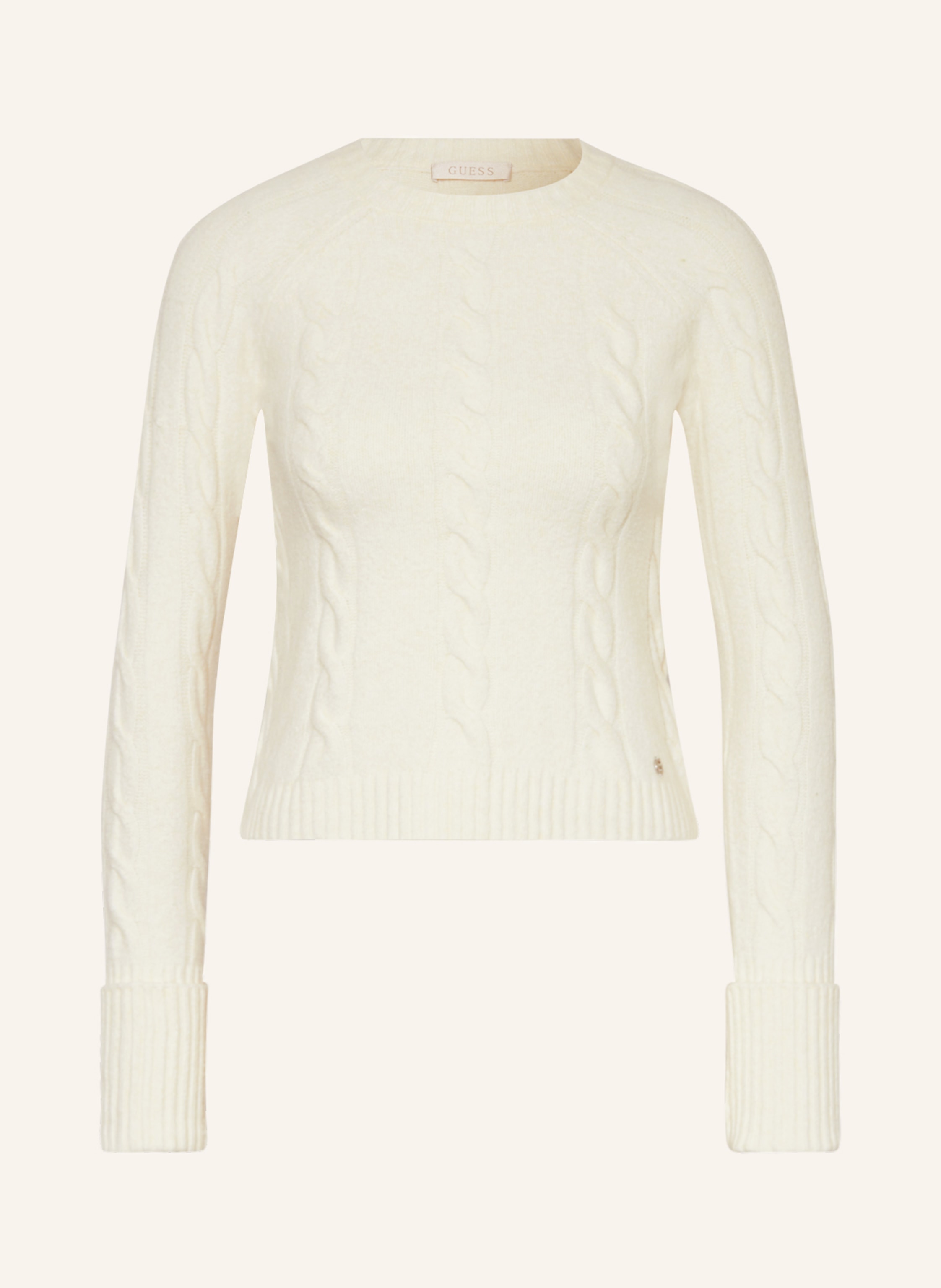 Guess white jumper store