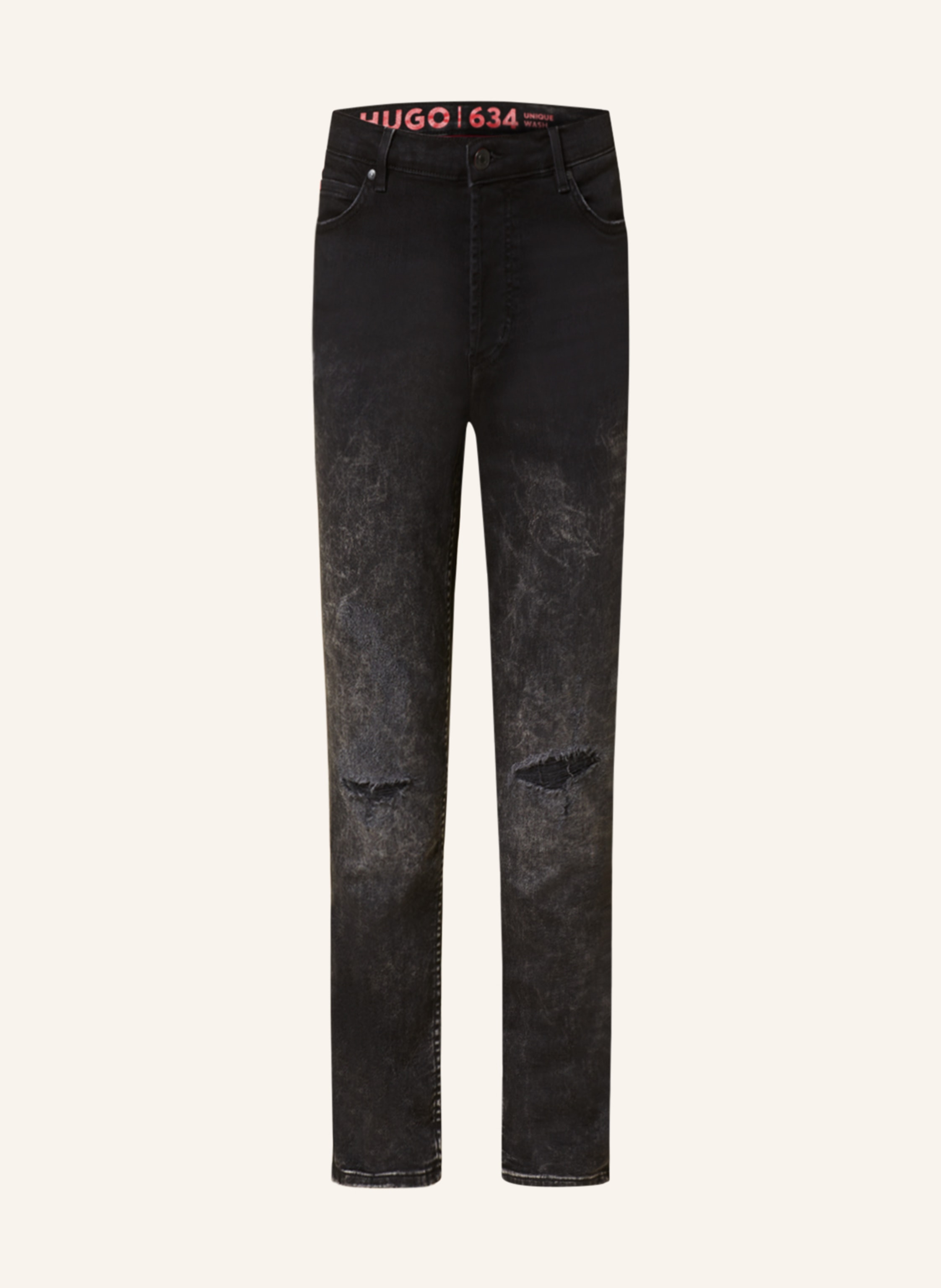 HUGO Jeans tapered fit in 022 dark grey