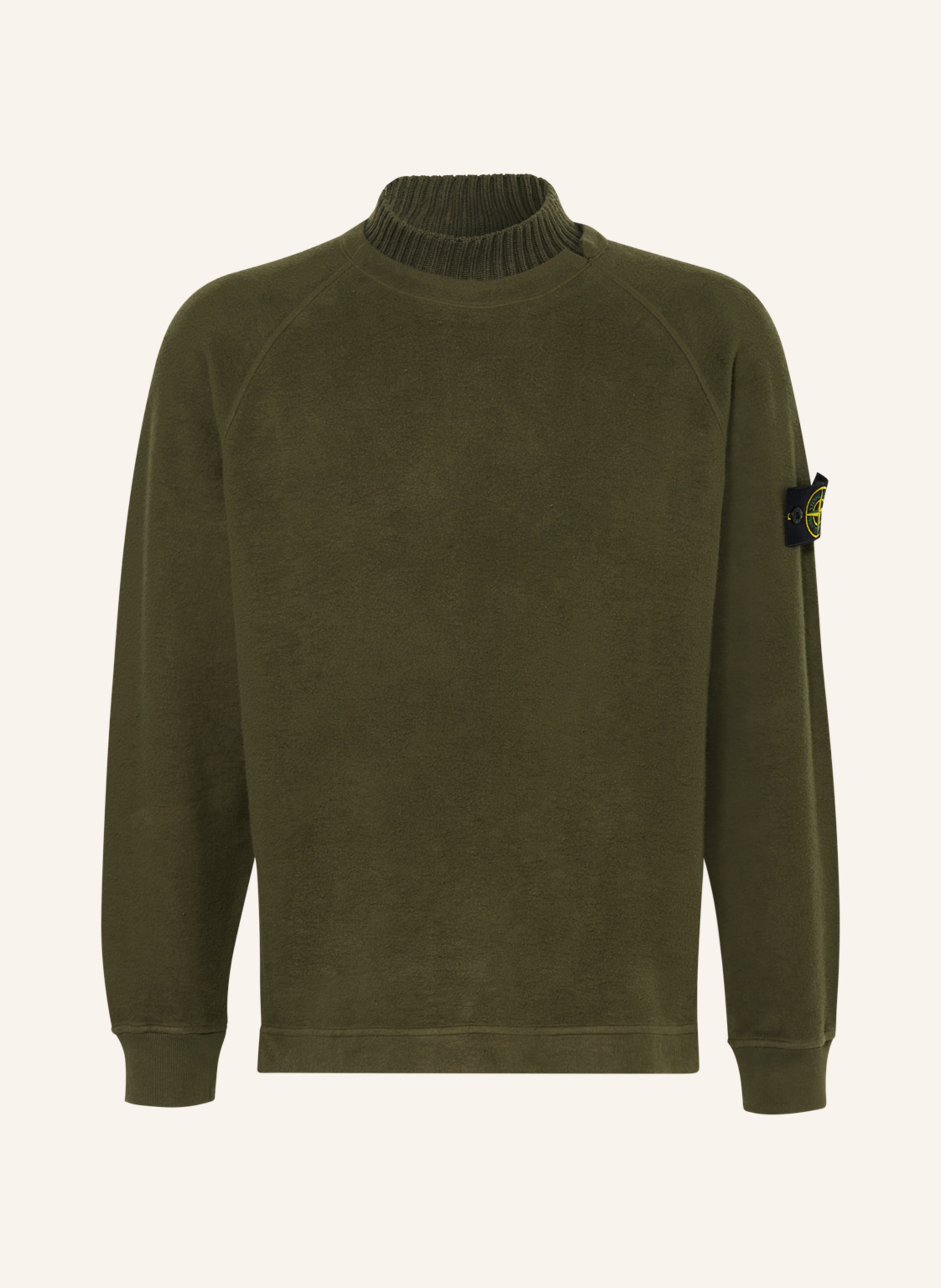 Stone island olive green sweatshirt store