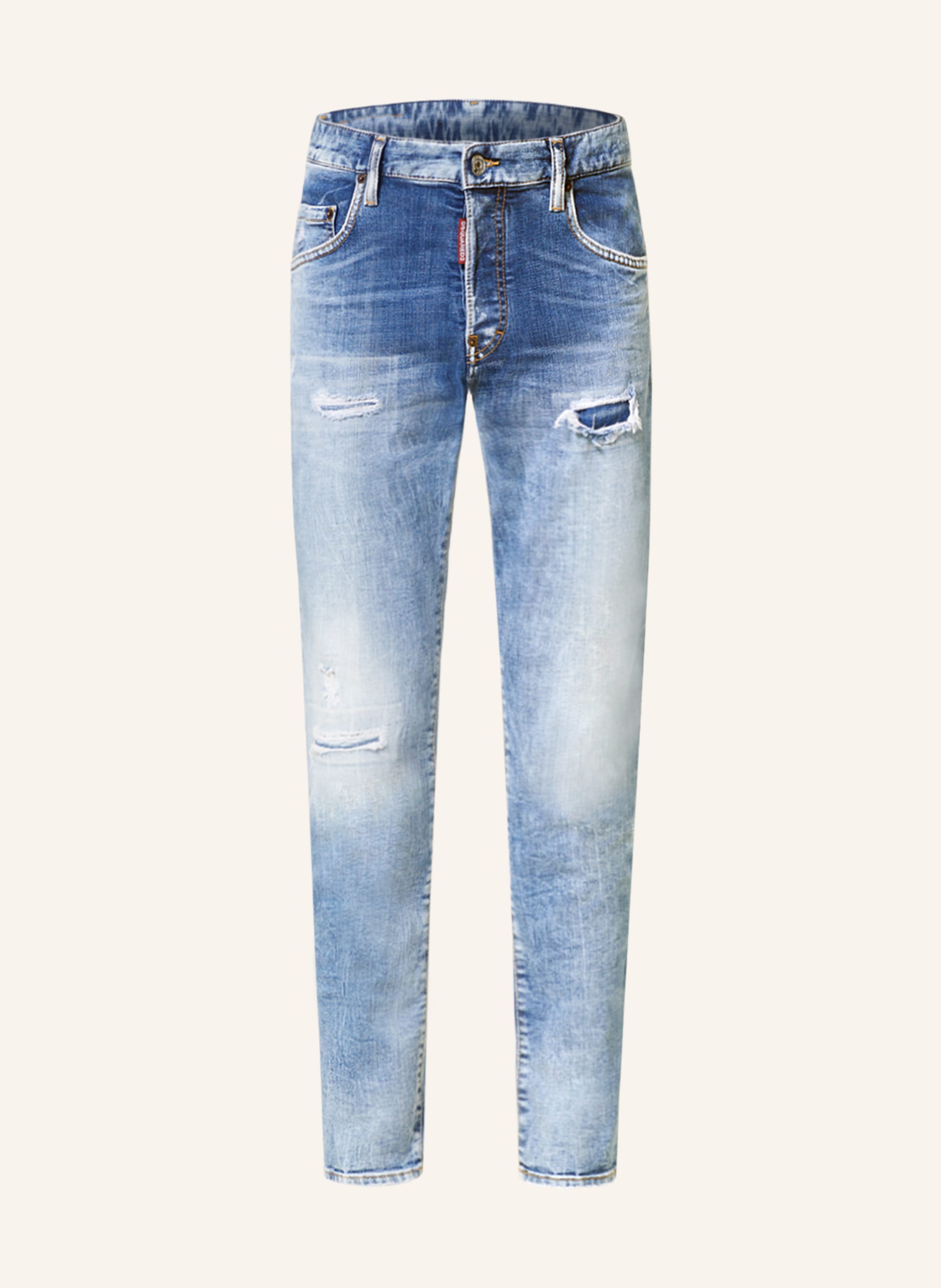 Dsquared2 bleach ripped jeans - Blue