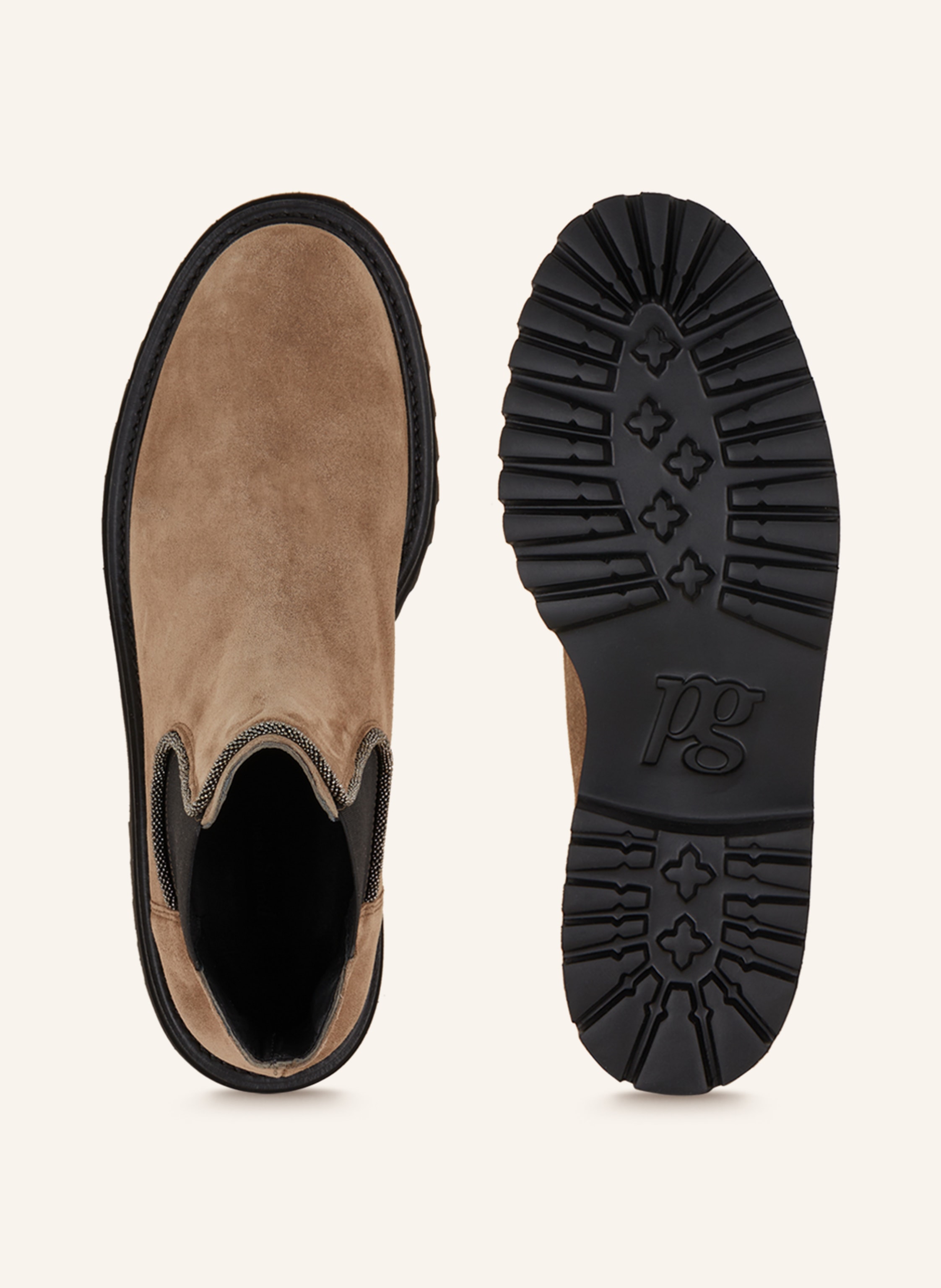 Thumbnail - Paul Green Chelsea-Boots beige