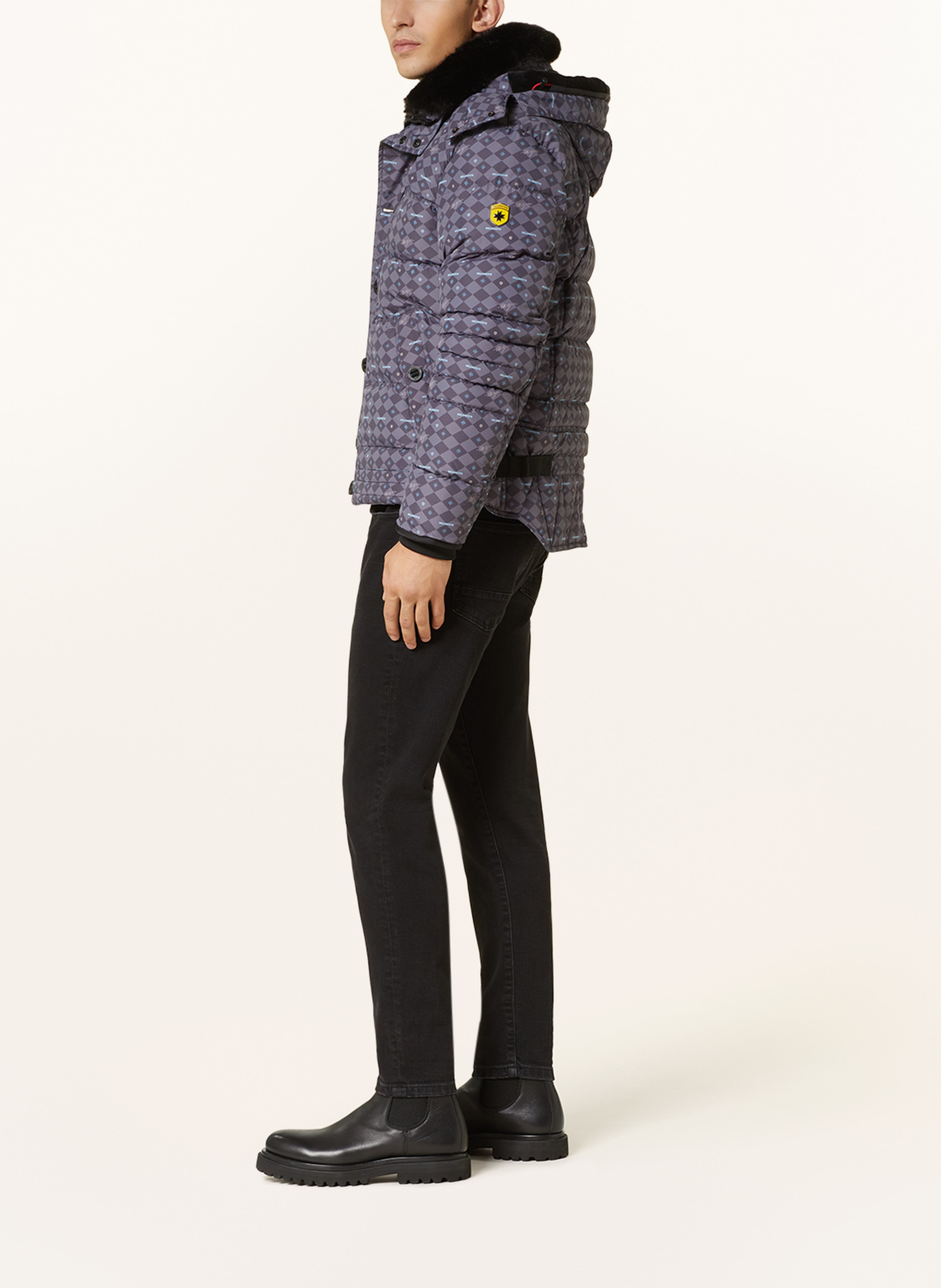 Thumbnail - Wellensteyn Steppjacke Starstream Mit Abnehmbare Kapuze Und Kunstpelz blau