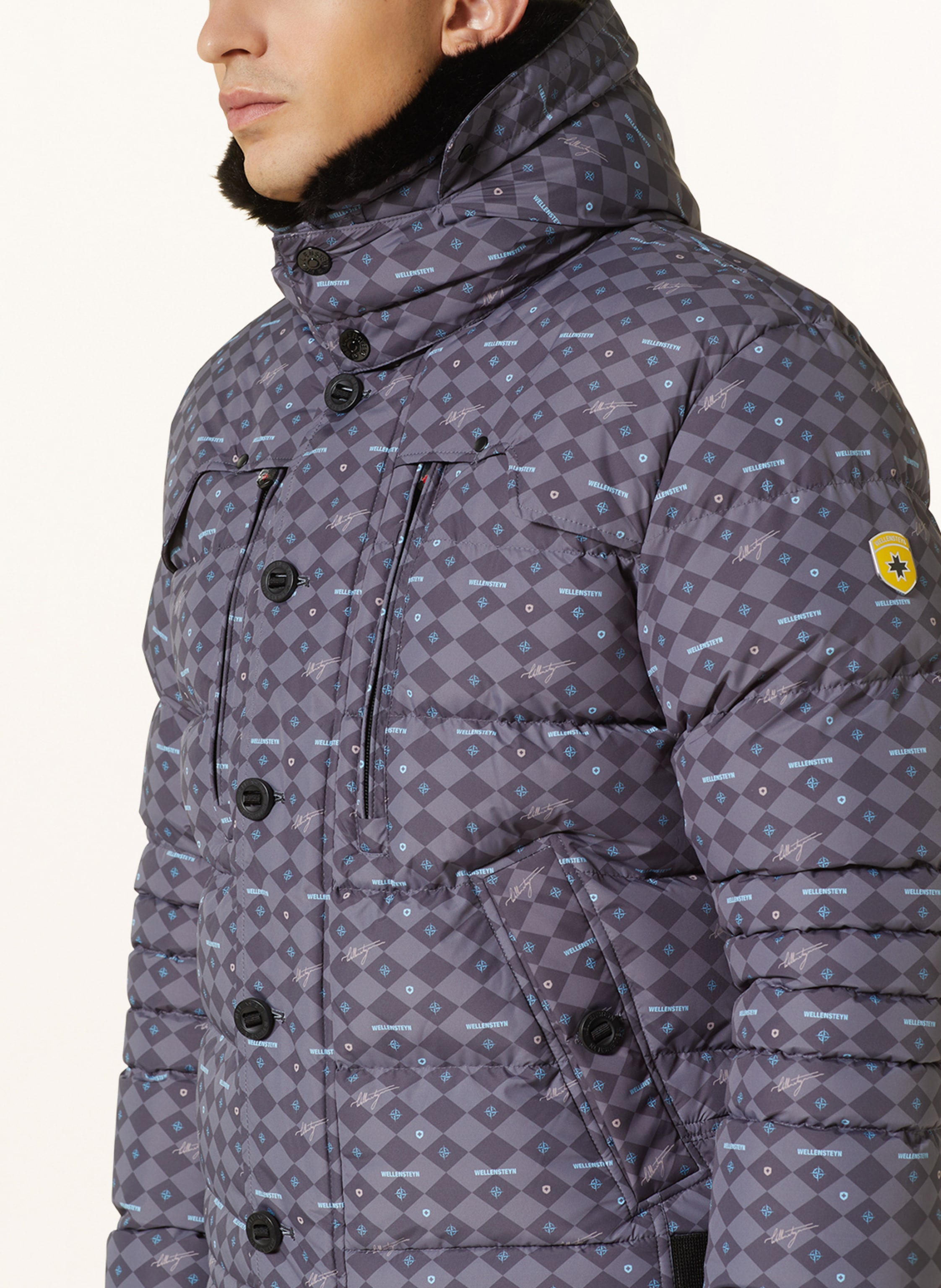Thumbnail - Wellensteyn Steppjacke Starstream Mit Abnehmbare Kapuze Und Kunstpelz blau