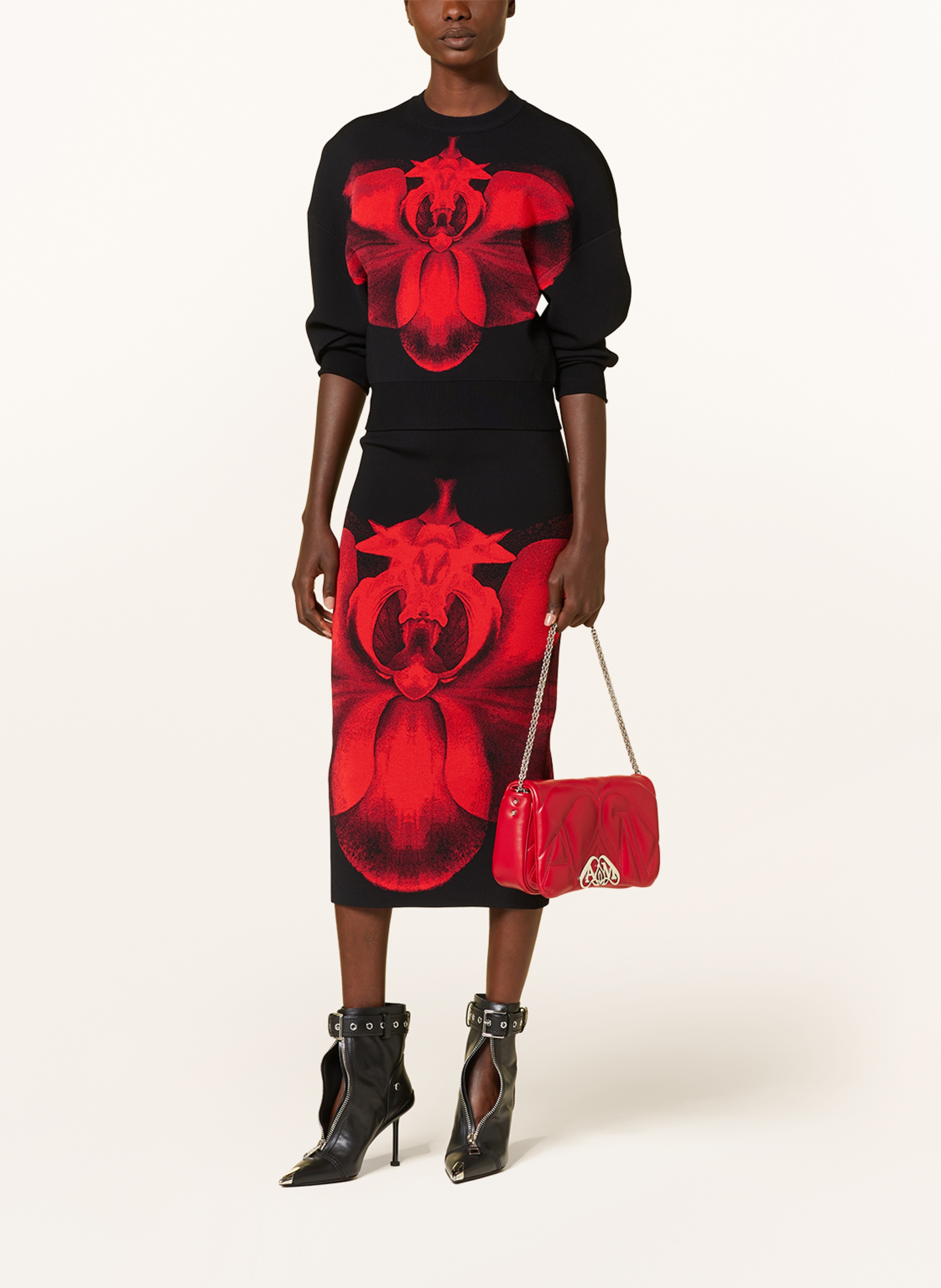 Alexander Mcqueen Schultertasche The Seal Small rot – Bild 2