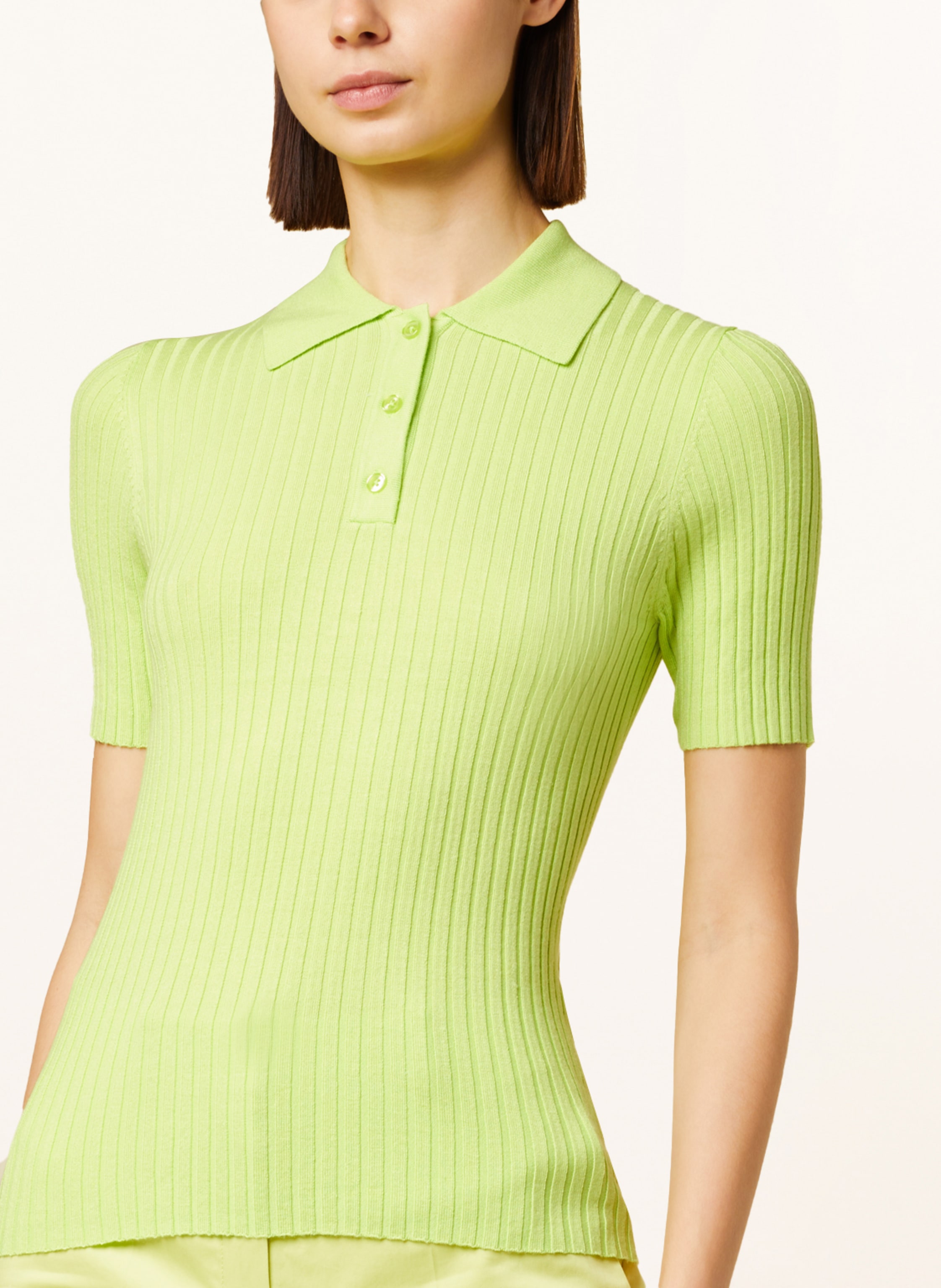 Thumbnail - Darling Harbour Strick-Poloshirt gruen
