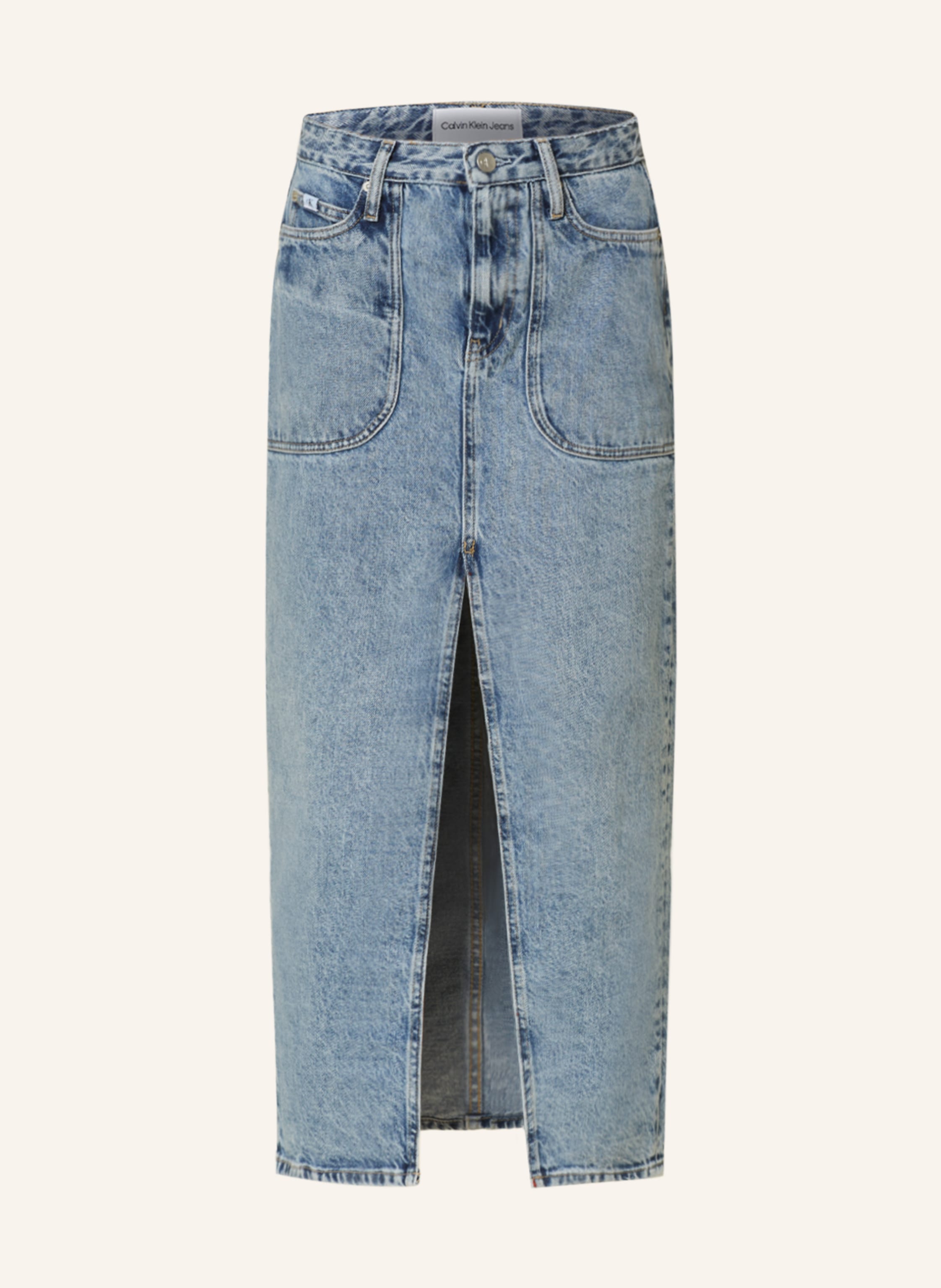 Calvin Klein Jeans Denim skirt in 1aa denim light