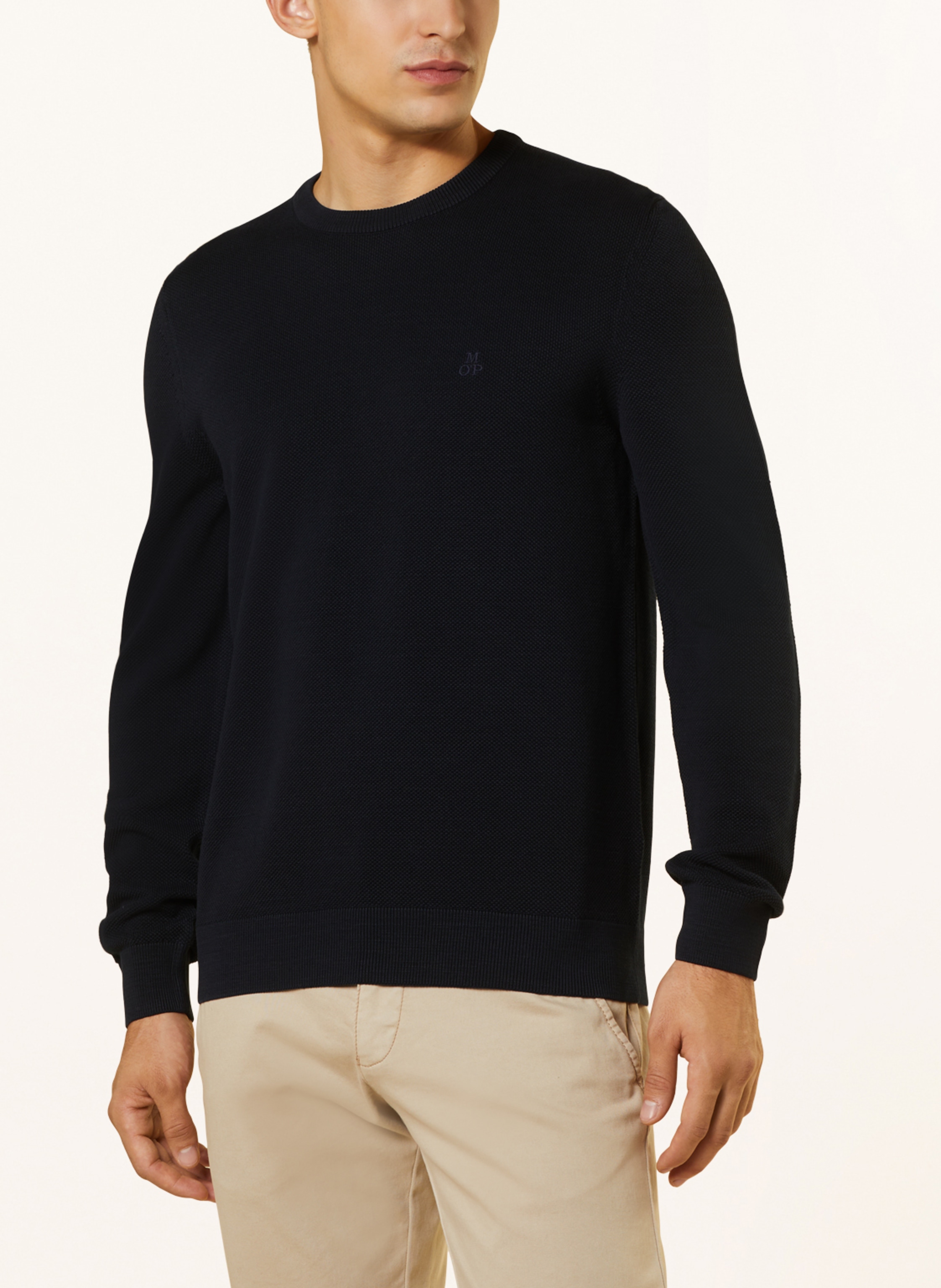 Thumbnail - Marc O'polo Piqué-Pullover blau