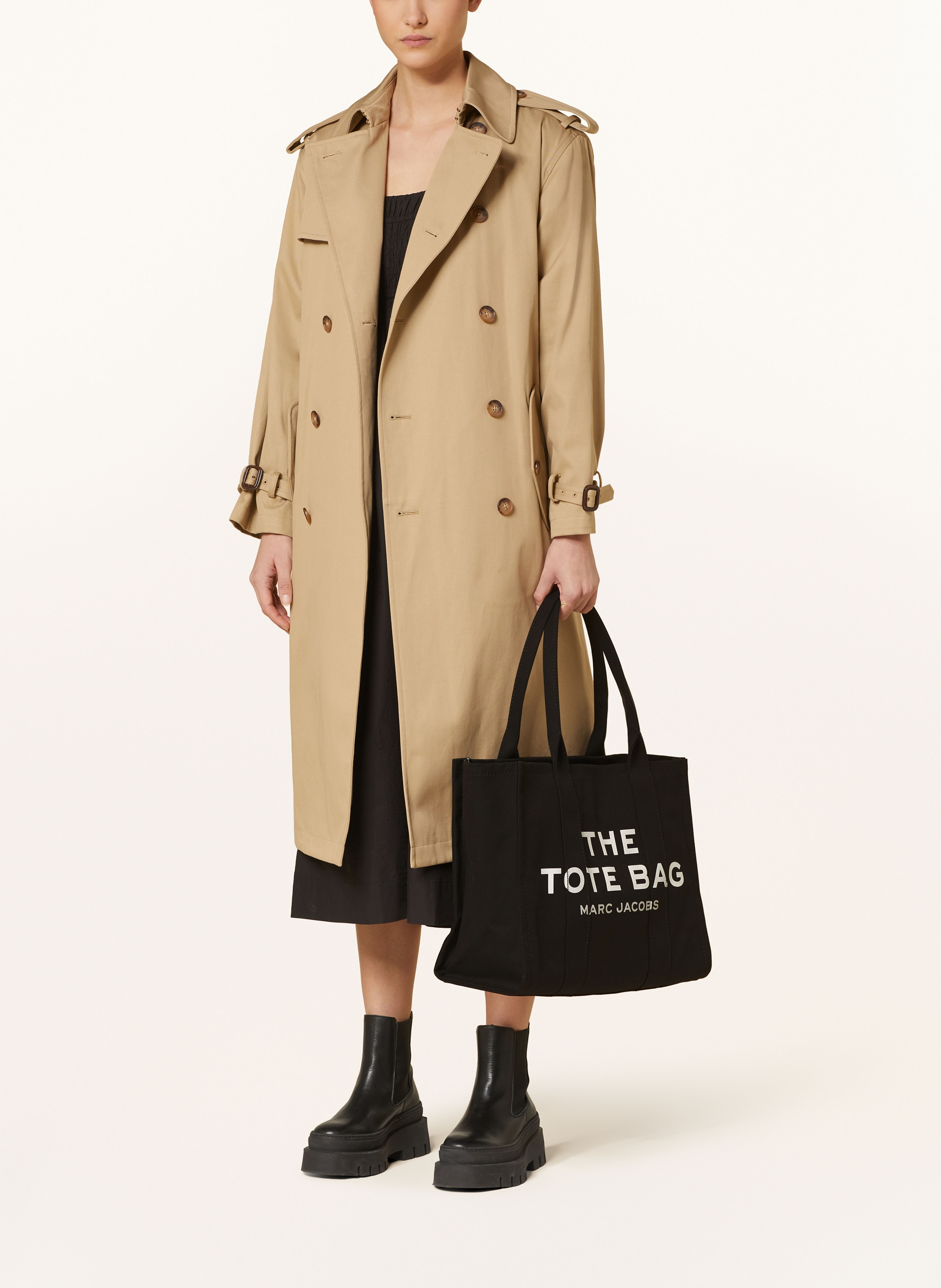 Thumbnail - Marc Jacobs Shopper The Large Tote Bag schwarz