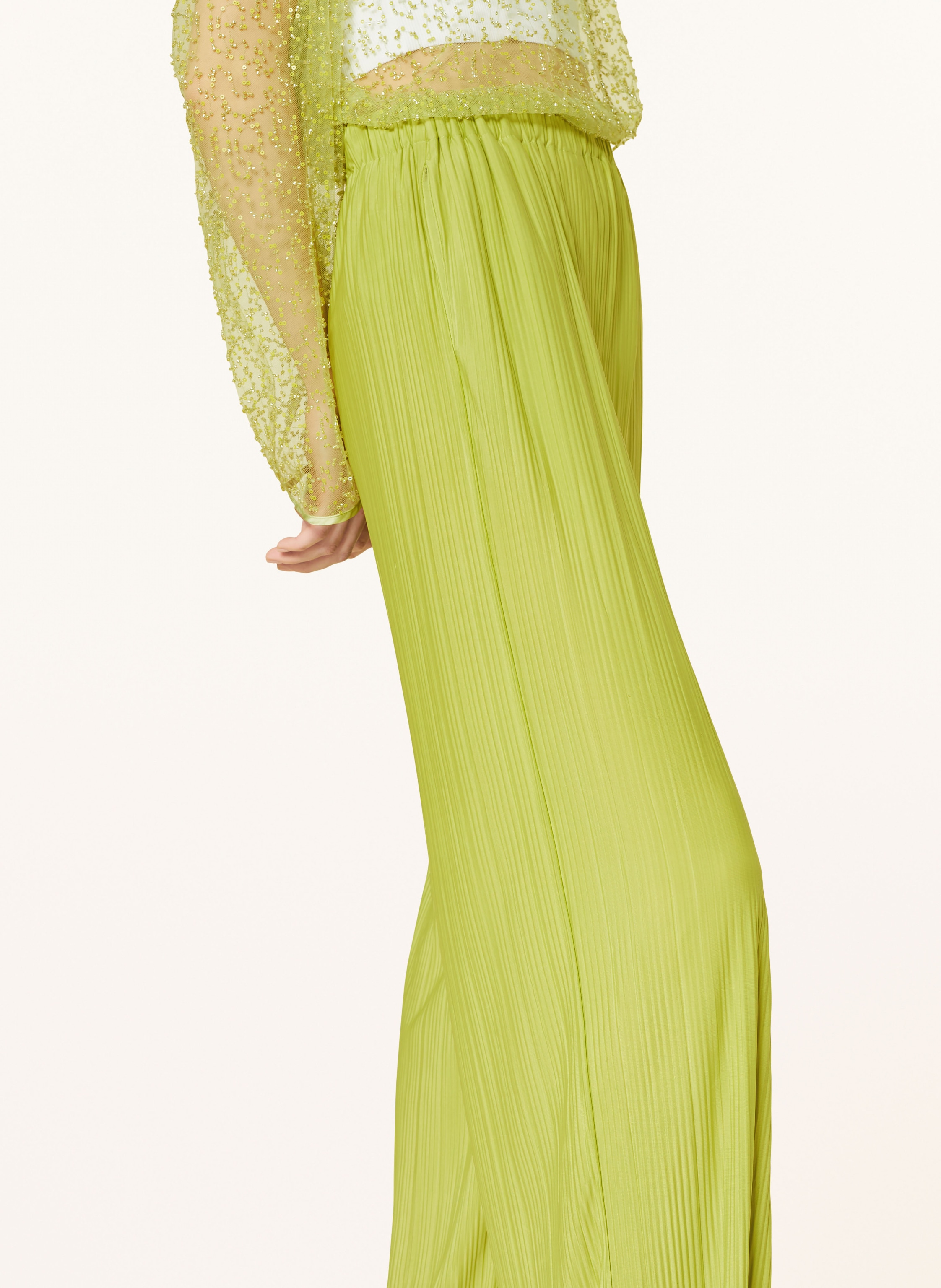 Thumbnail - Samsøe Samsøe Plisseehose Uma gruen