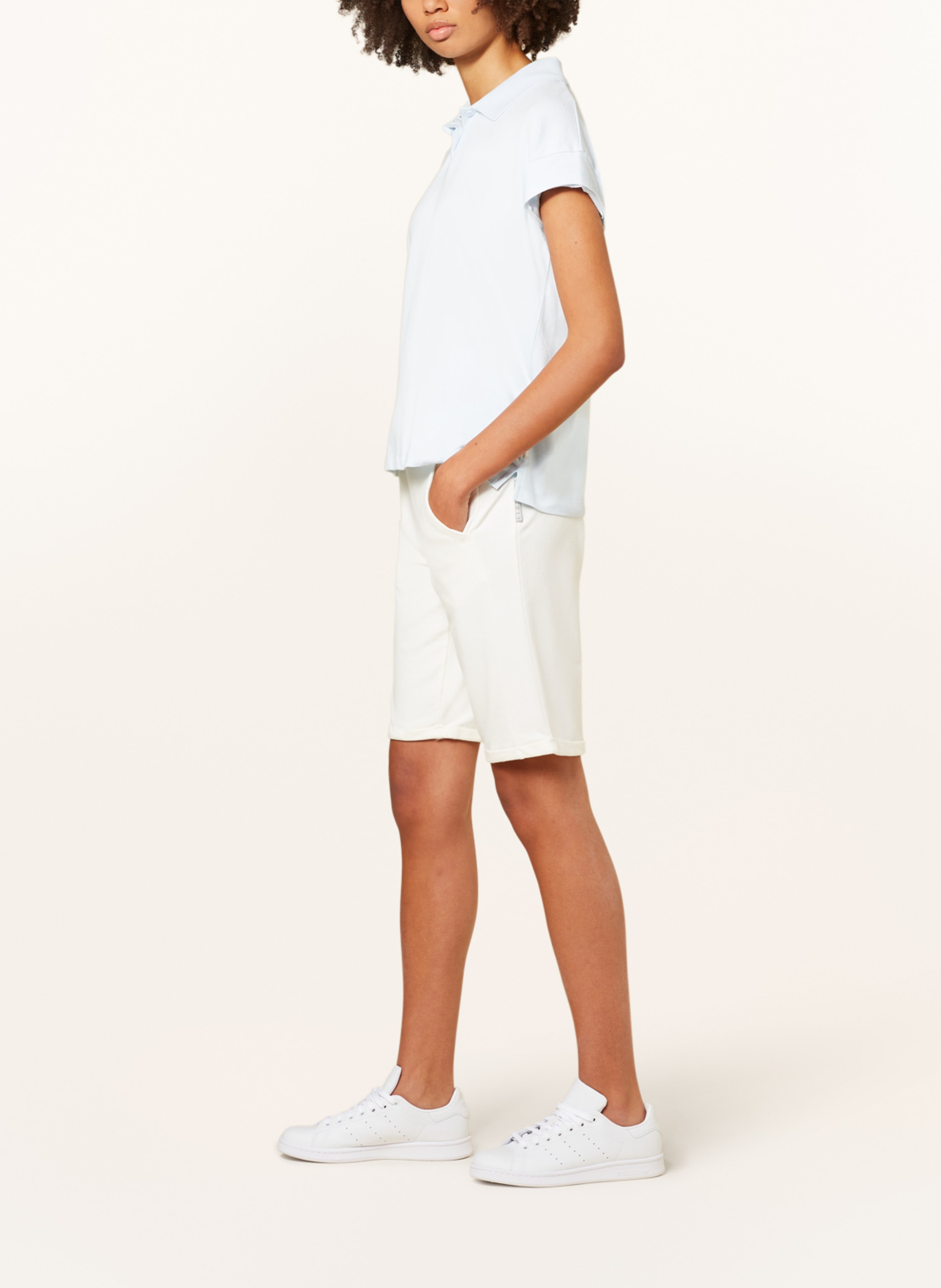 Thumbnail - Elbsand Sweatshorts Brinjana weiss