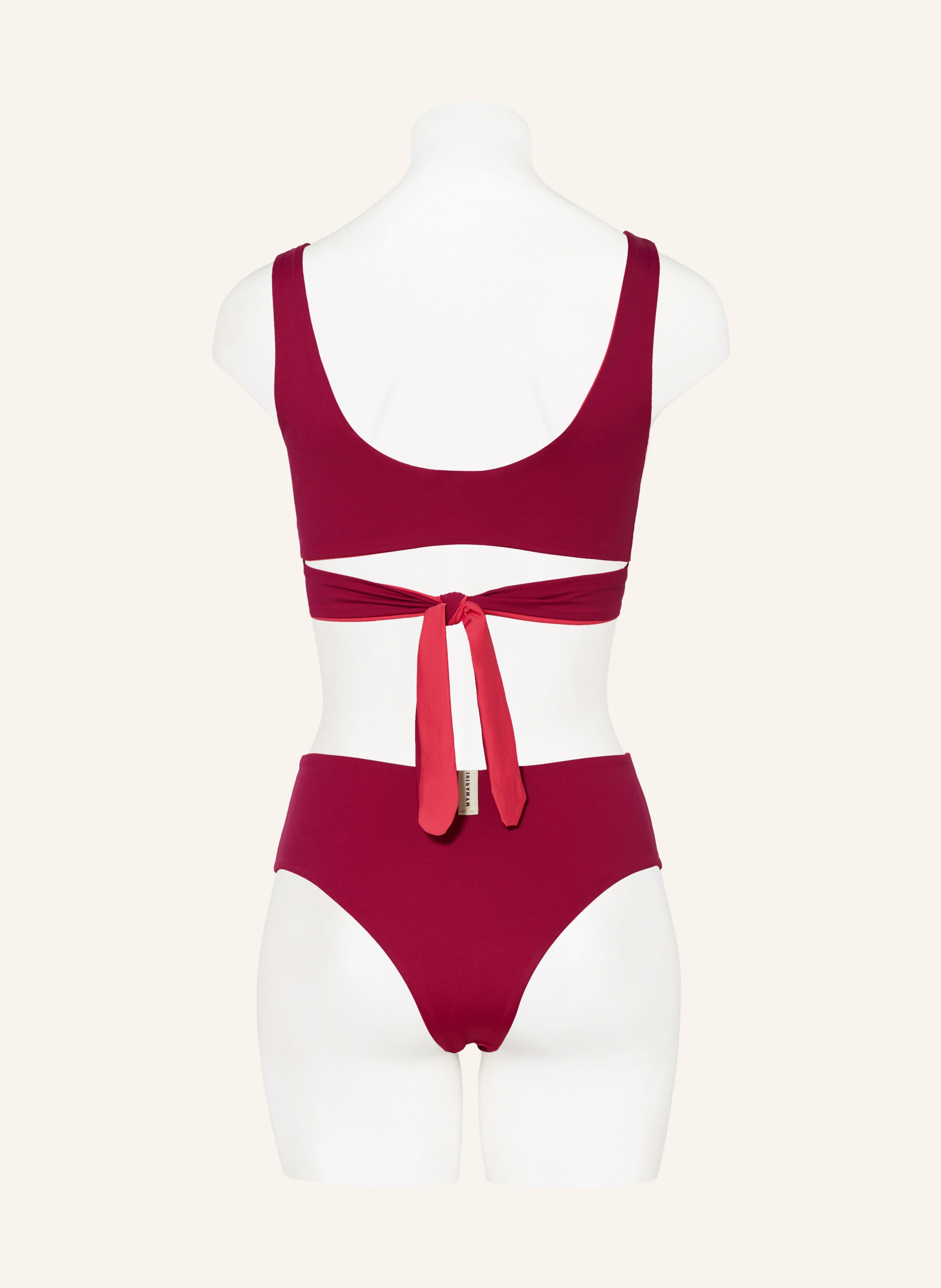 Thumbnail - Mymarini High-Waist-Bikini-Hose Cheeky Zum Wenden Mit Uv-Schutz 50+ pink