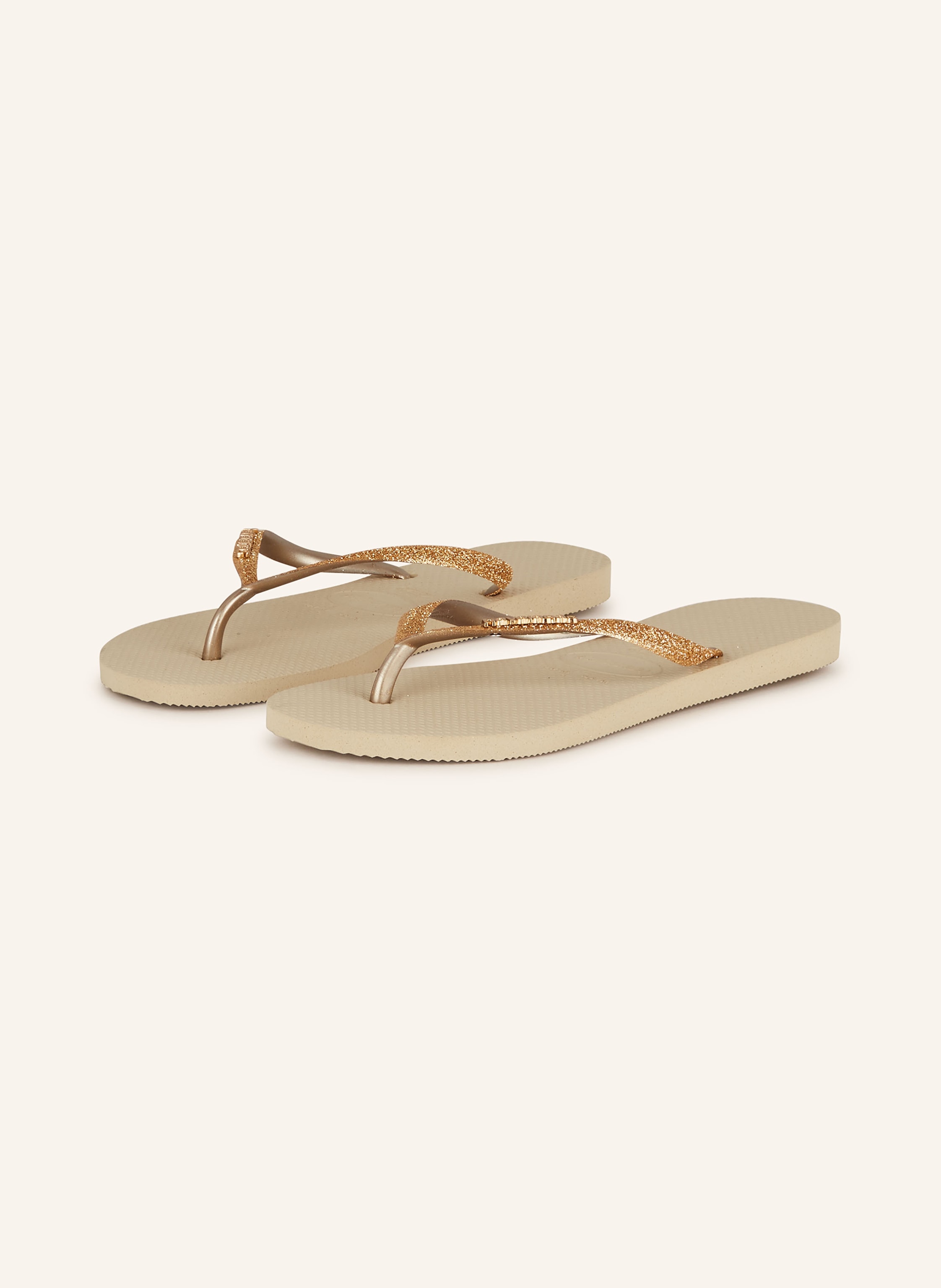 havaianas Japonki SLIM GLITTER II kolor złoty