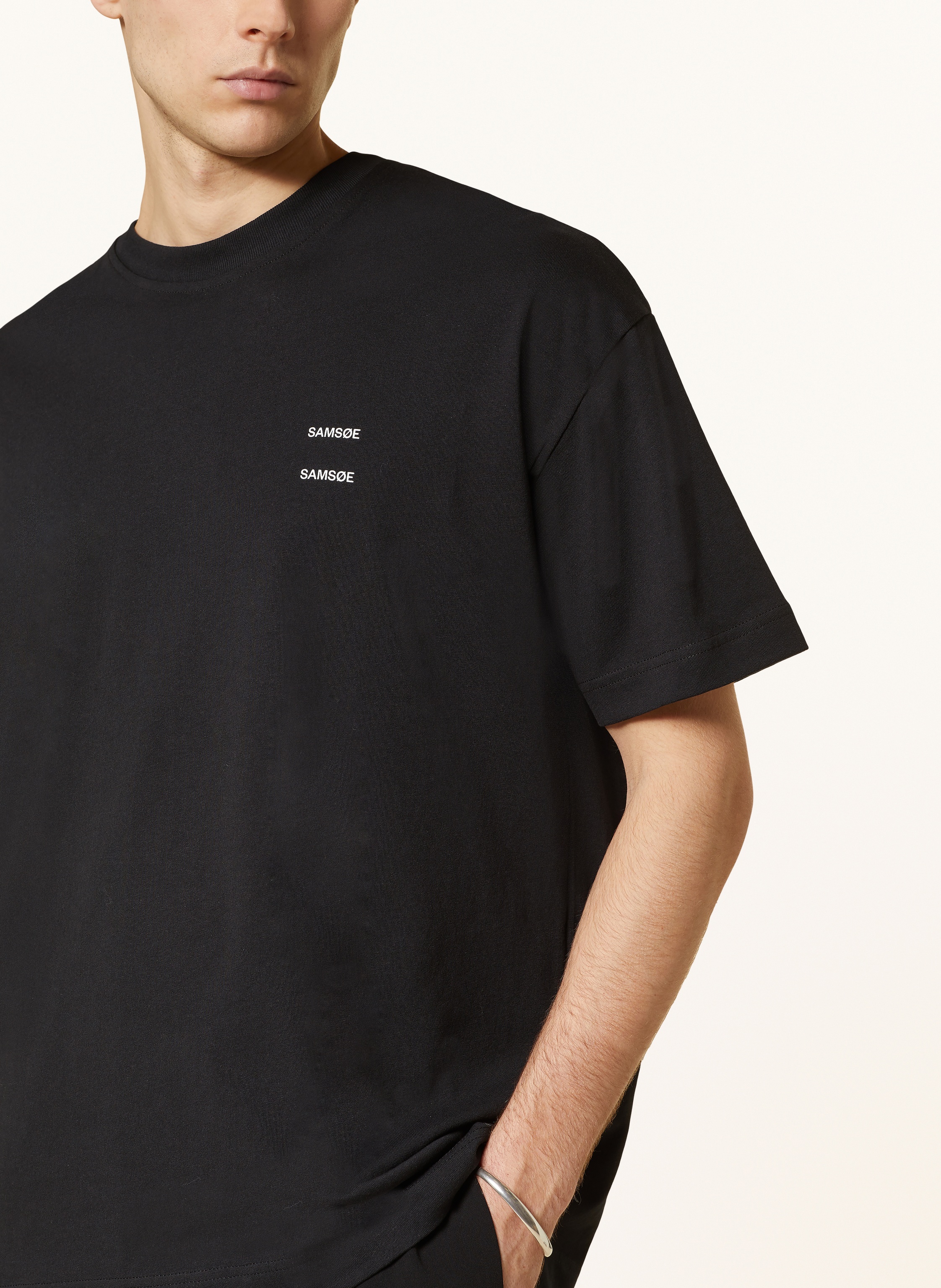 Thumbnail - Samsøe Samsøe T-Shirt Joel schwarz