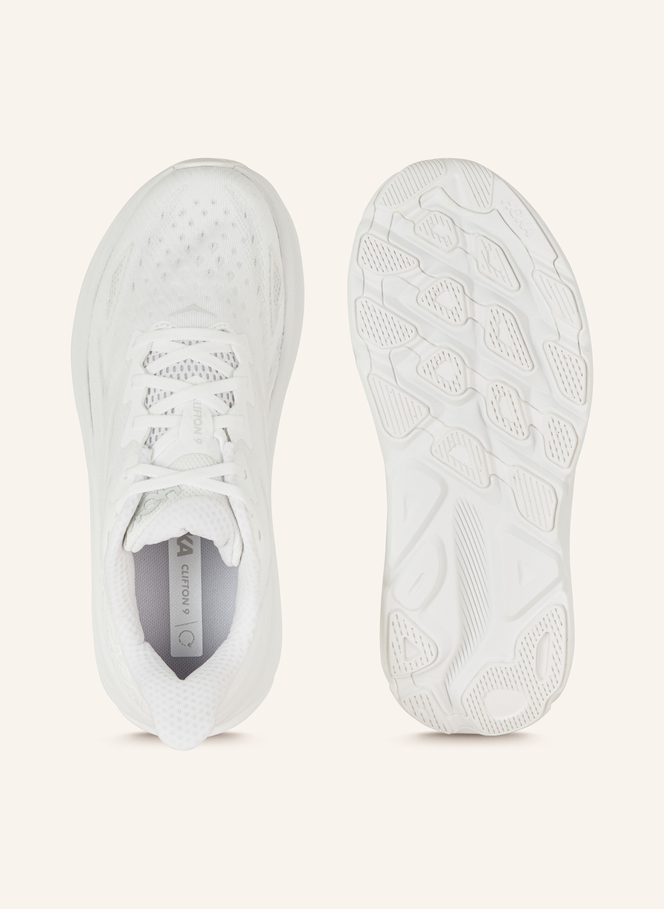 Thumbnail - Hoka Laufschuhe Clifton 9 weiss