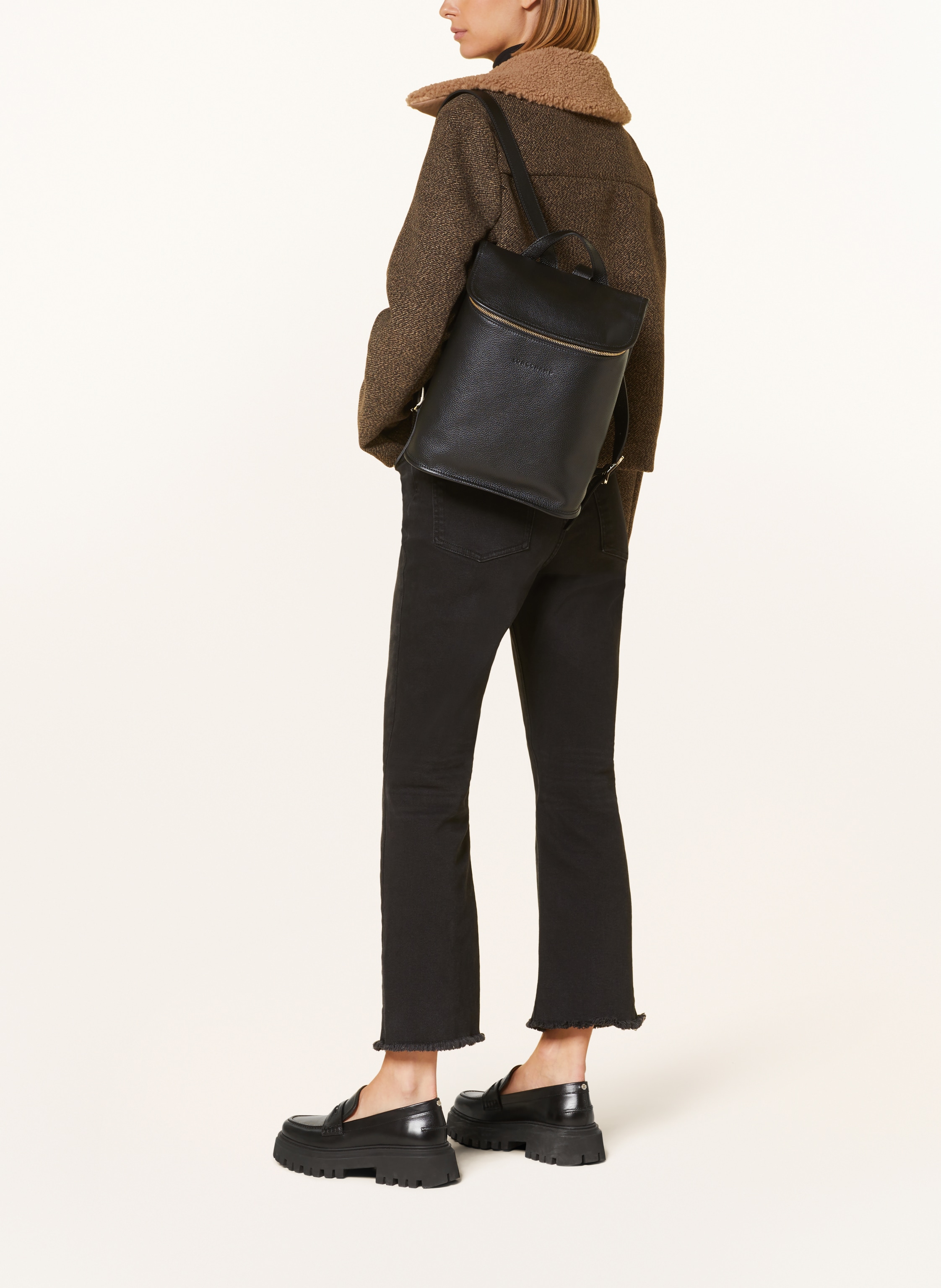 Thumbnail - Longchamp Rucksack Foulonné schwarz