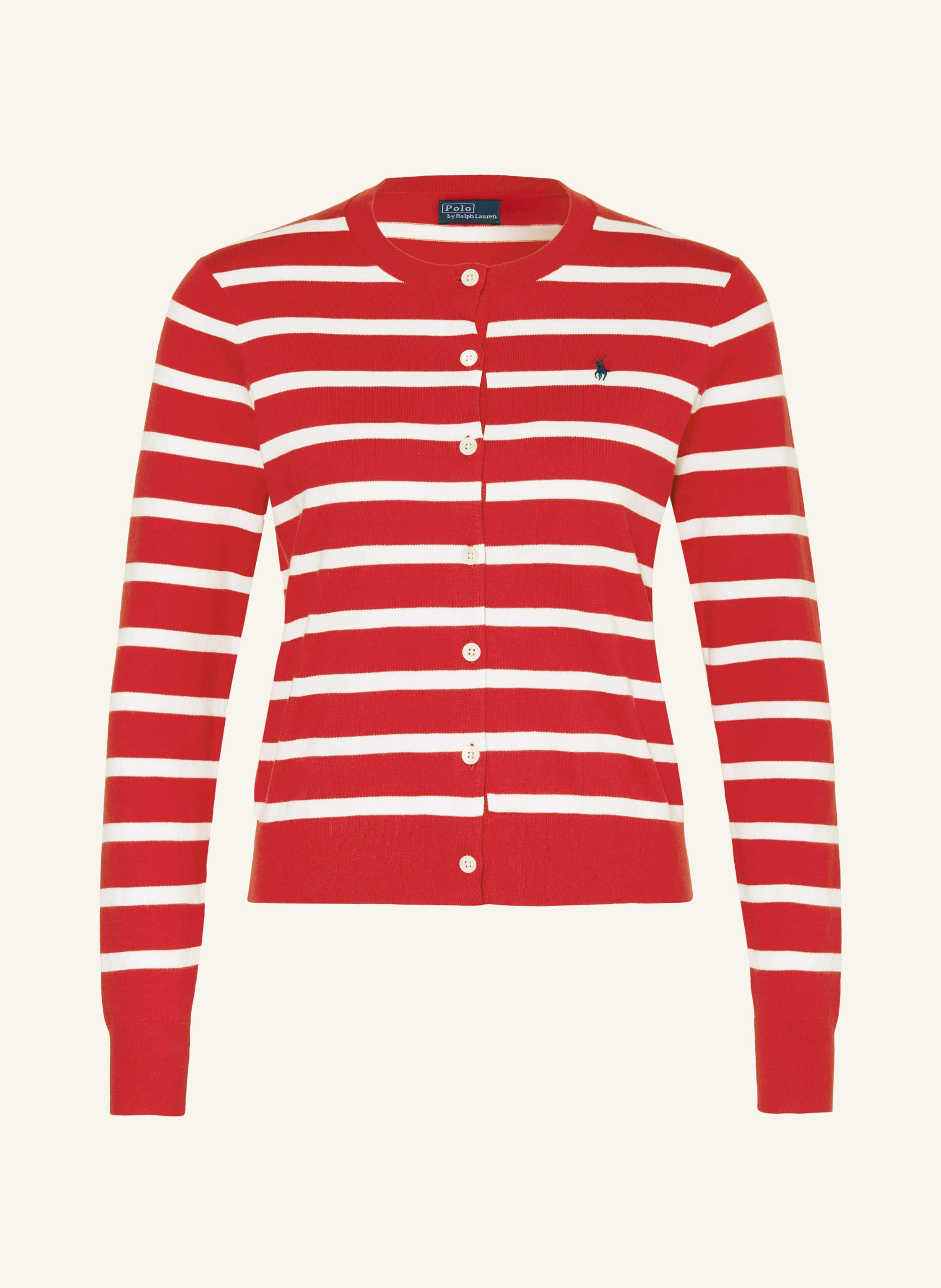 Red polo cardigan online