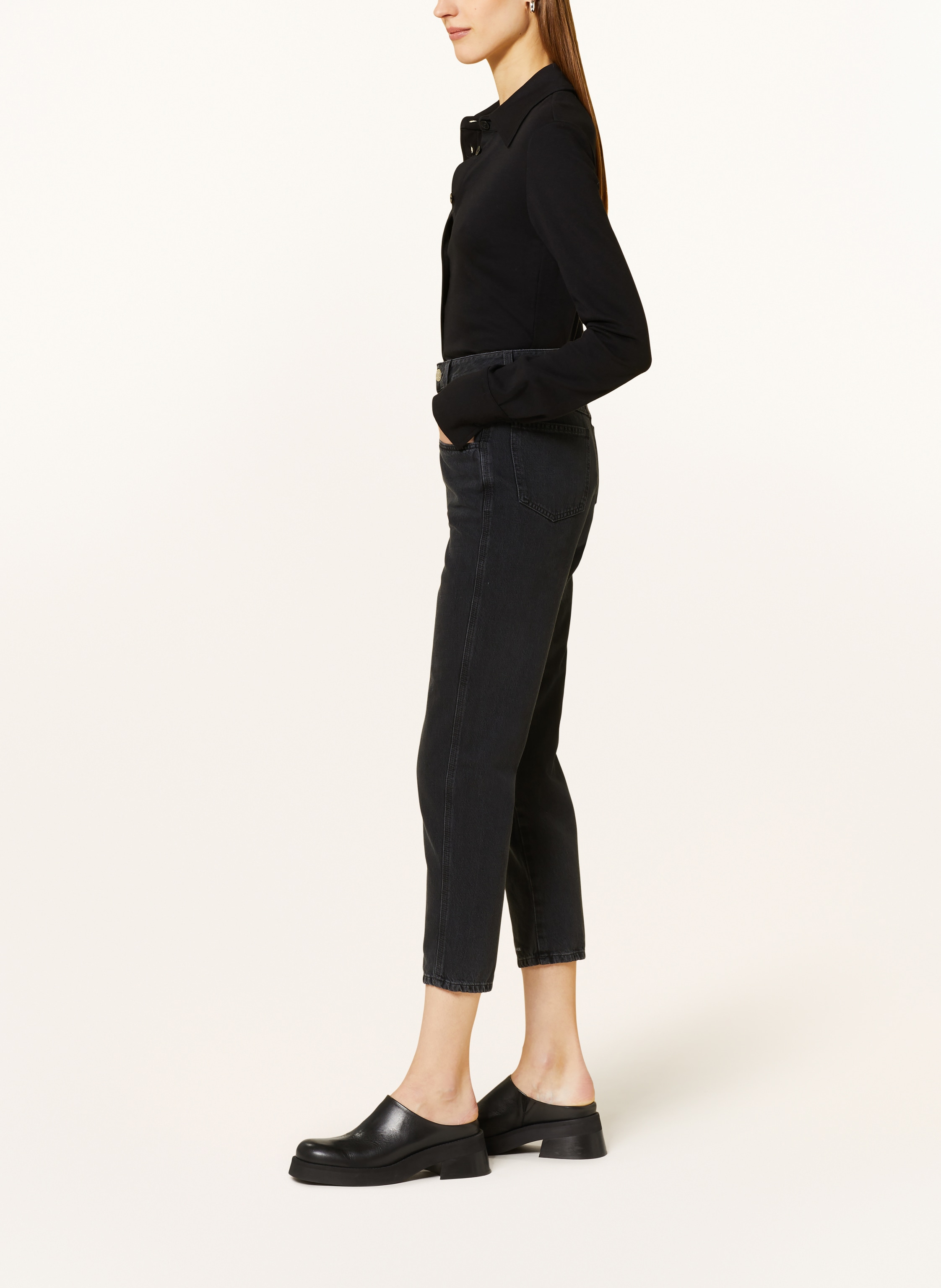 Thumbnail - Closed Cropped Jeans Pedal Pusher grau