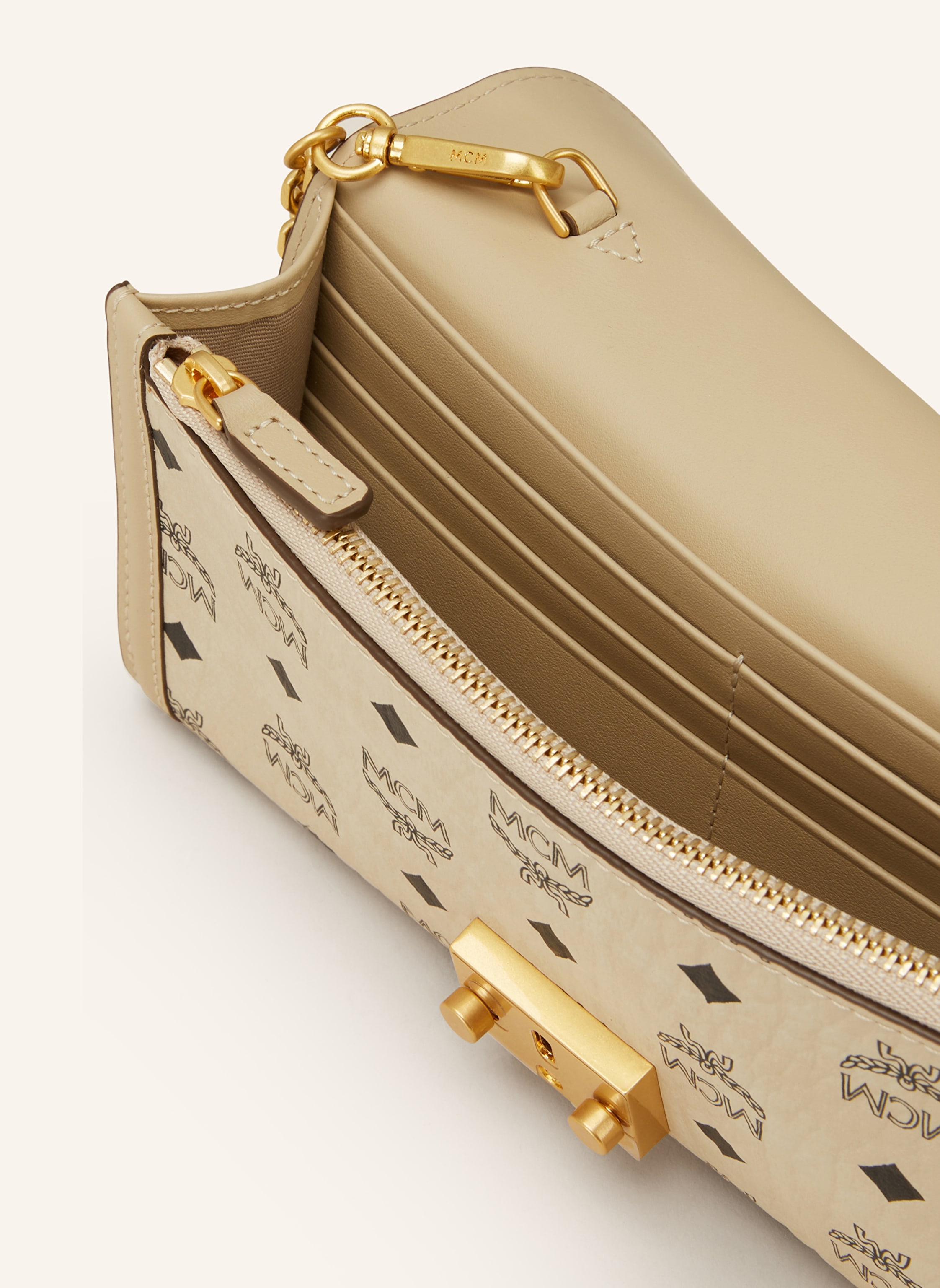 Thumbnail - Mcm Geldbörse Tracy Zum Umhängen beige
