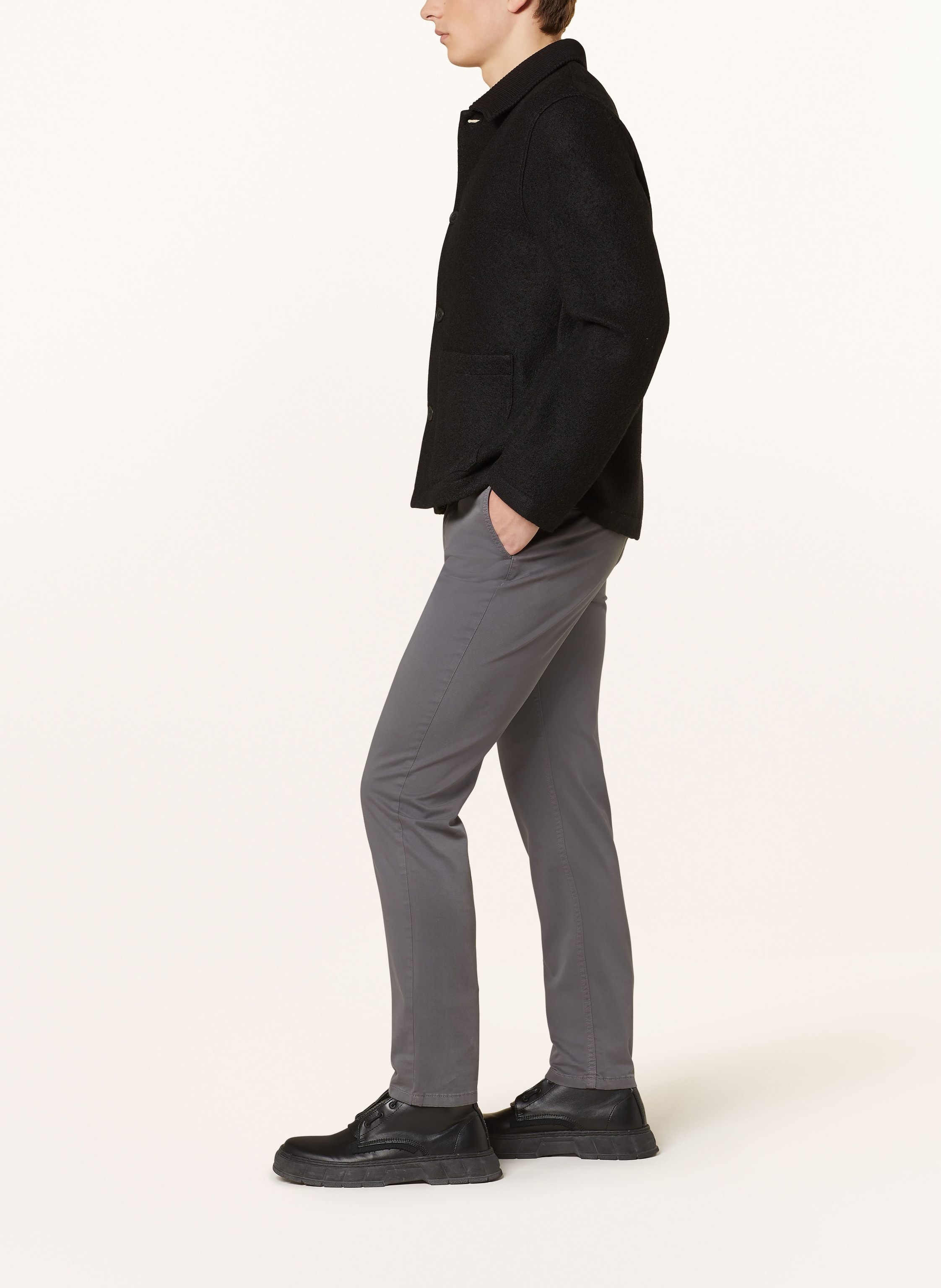 Thumbnail - Boss Chino Tapered Fit grau