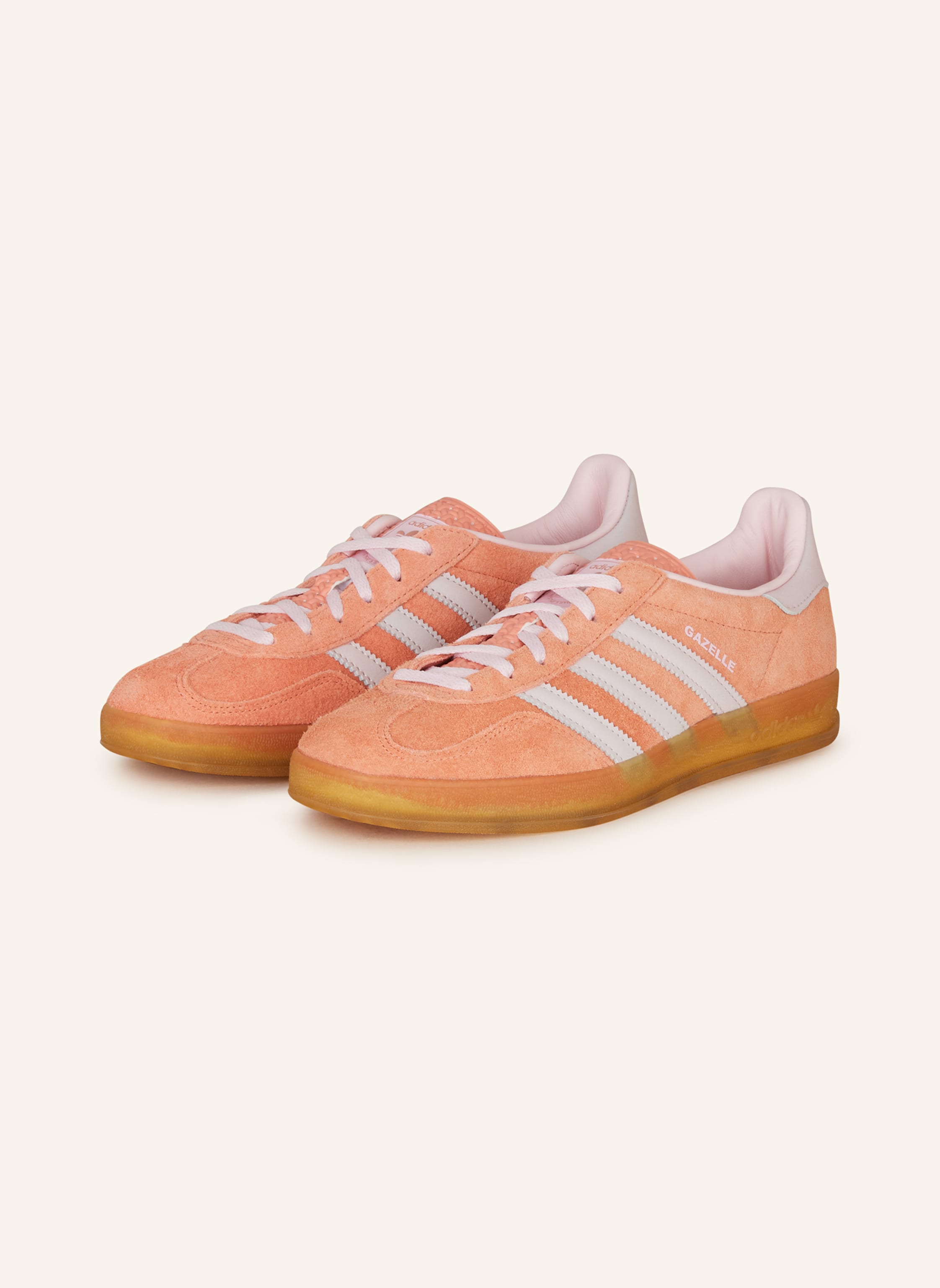 adidas Originals Sneaker rosa/ INDOOR helllila orange/ GAZELLE in
