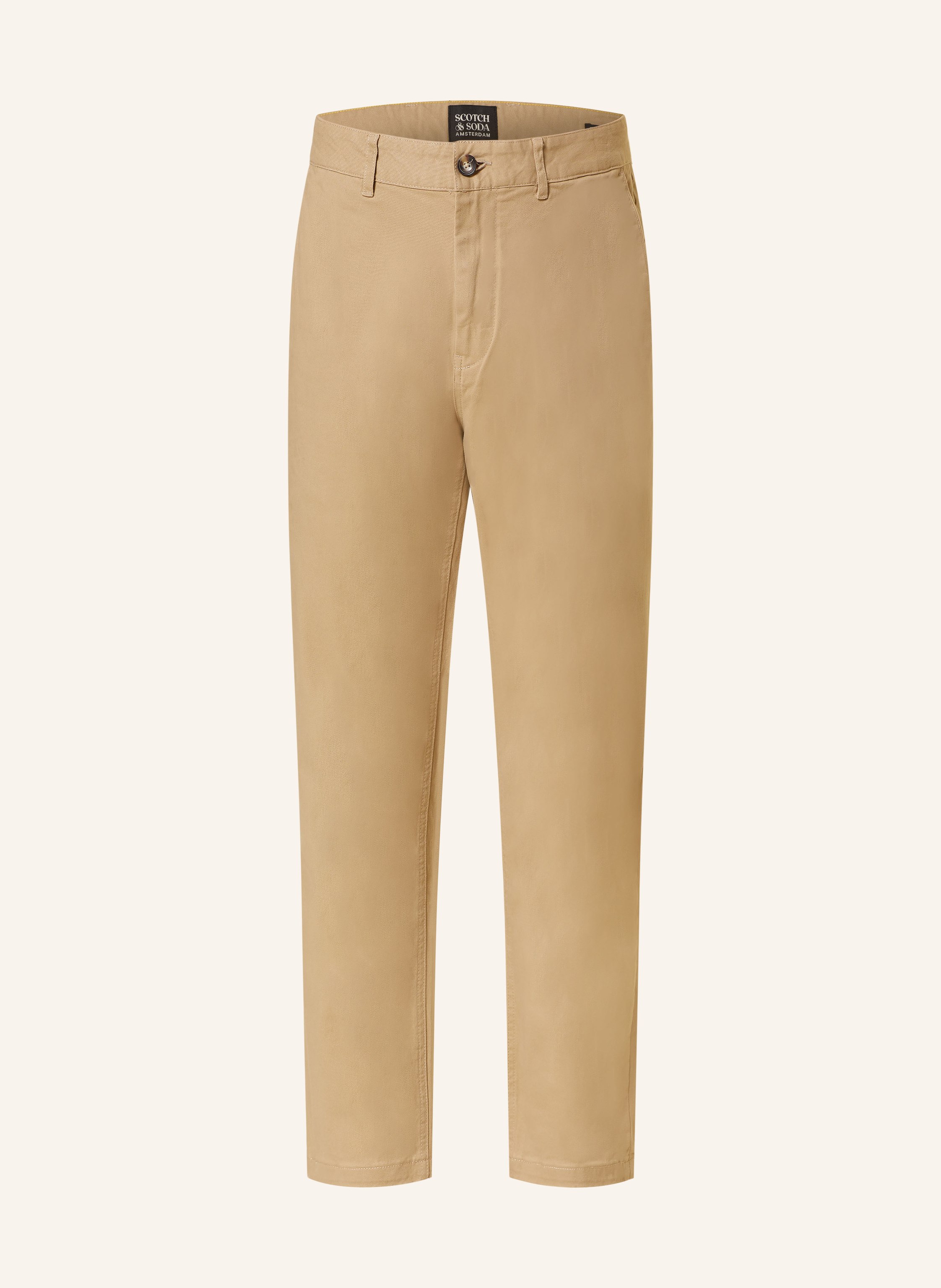 Chino Rouge Corail Scotch And Soda Slim Fit Stretch - Taille W34 L34 - Neuf Avec étiquettes