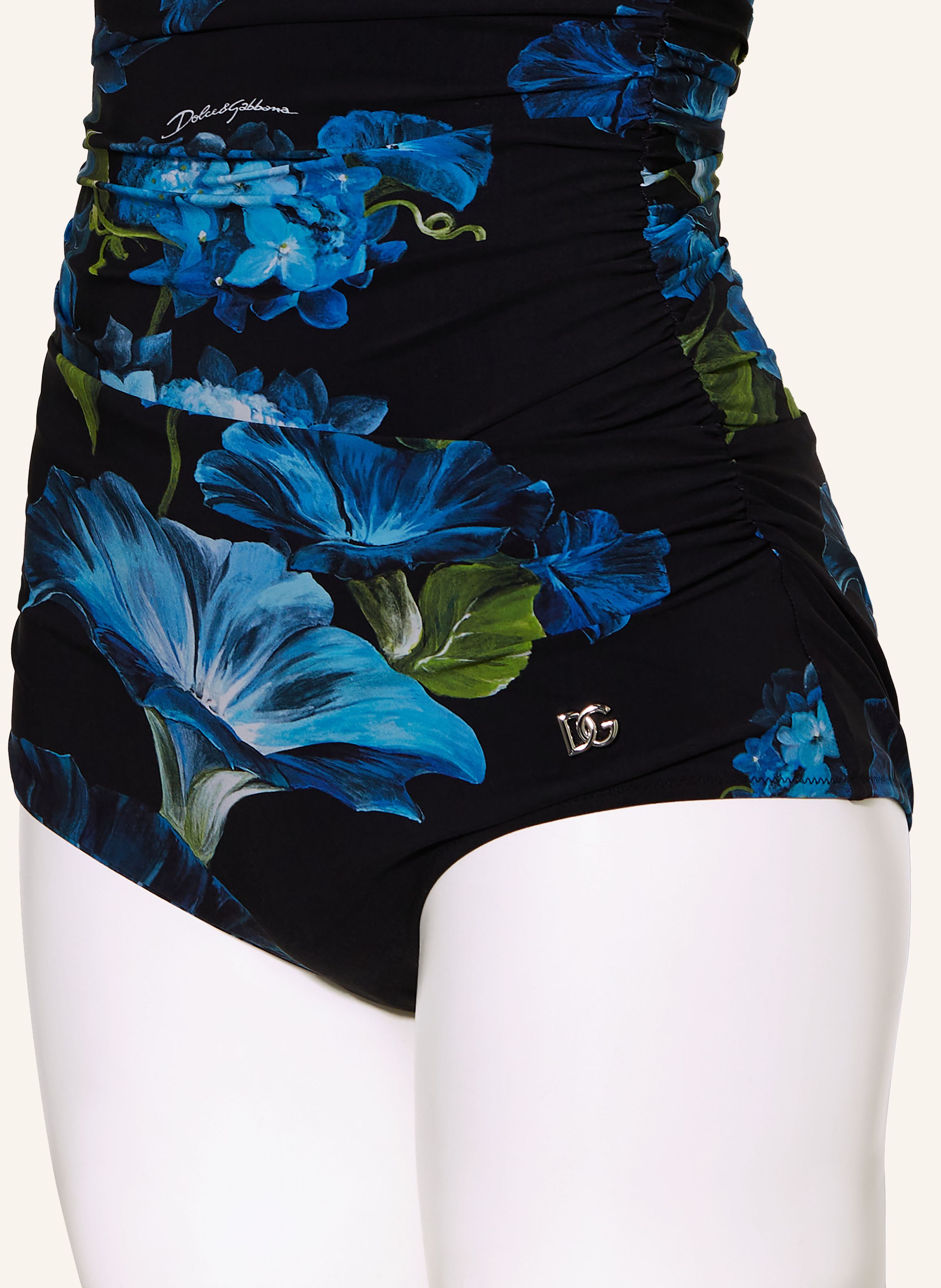 Thumbnail - Dolce & Gabbana Neckholder-Badeanzug Campanule blau