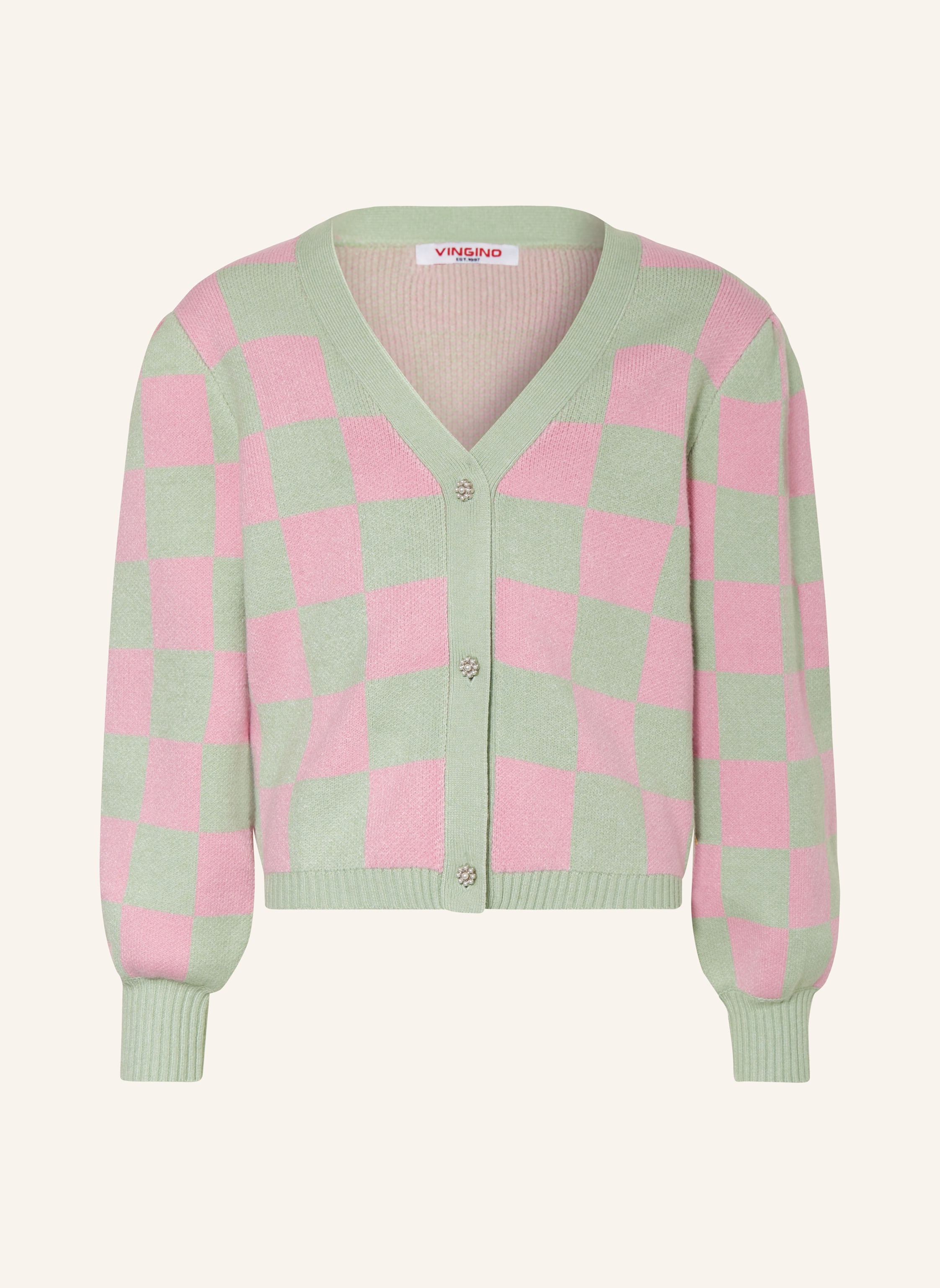 VINGINO Strickjacke MANON in hellgr n rosa