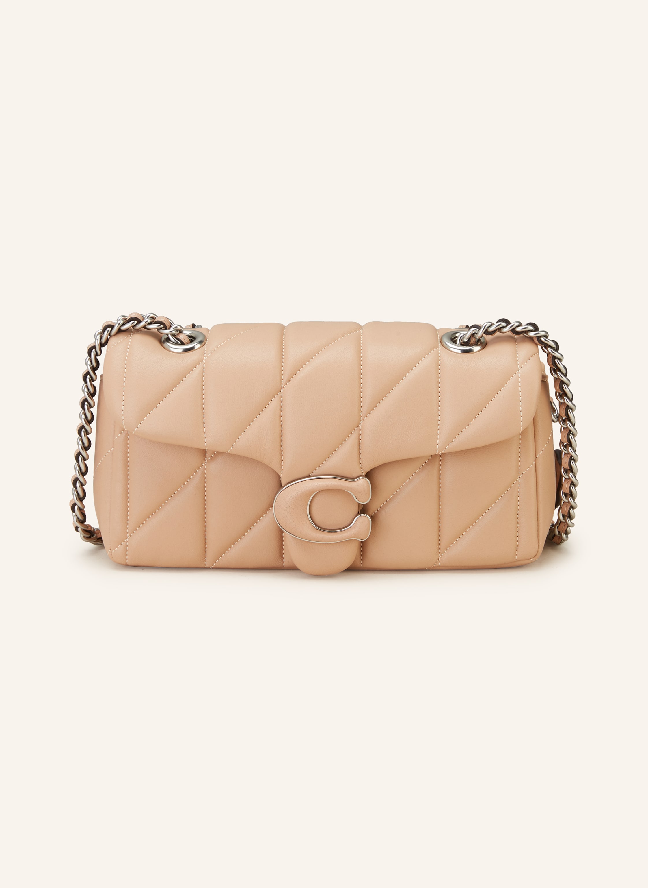 Coach logo trim leggings Brown coach Crossbody bag TABBY 20 in nude