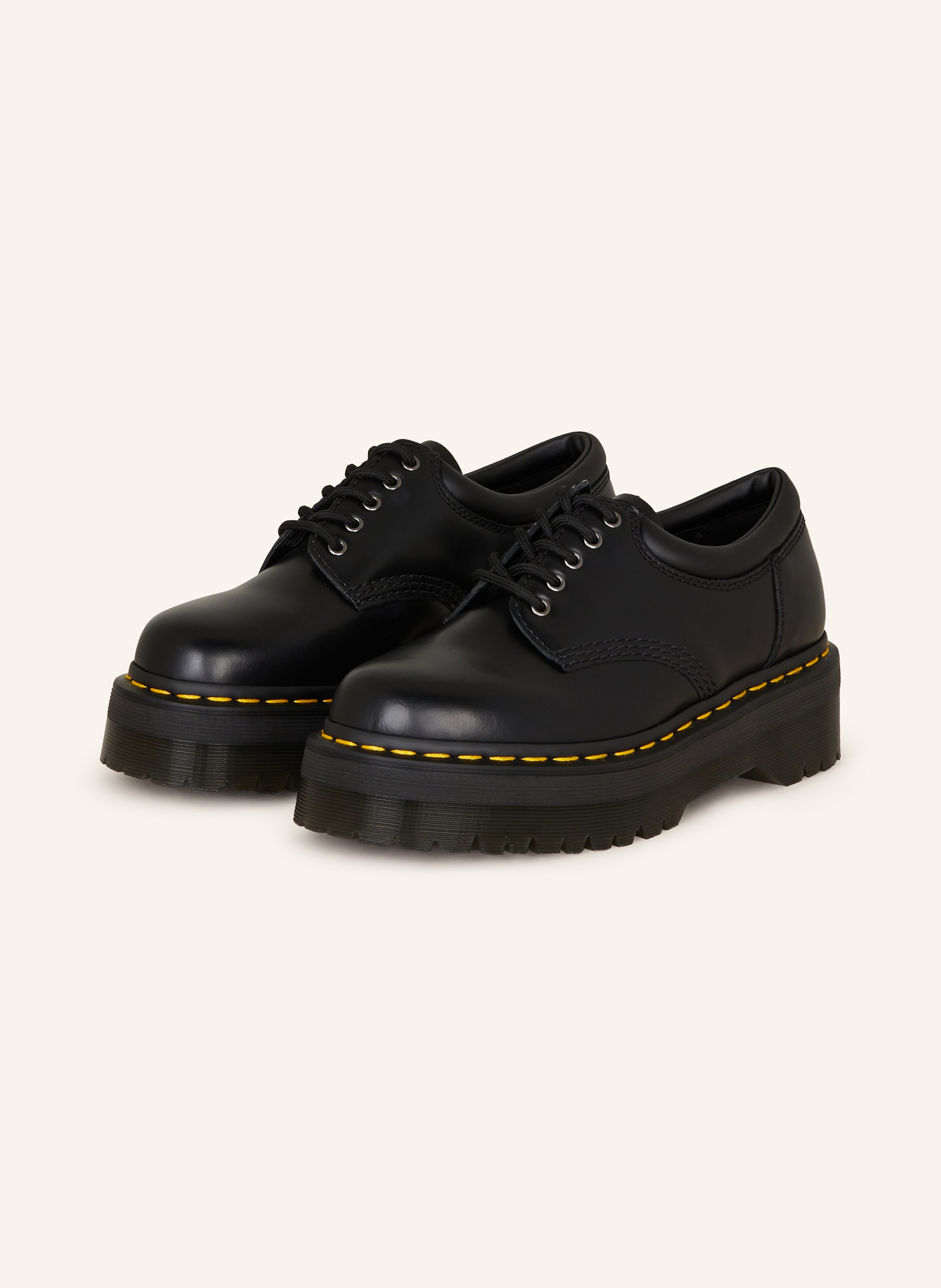 Dr. Martens Platform lace up shoes 8053 QUAD in black