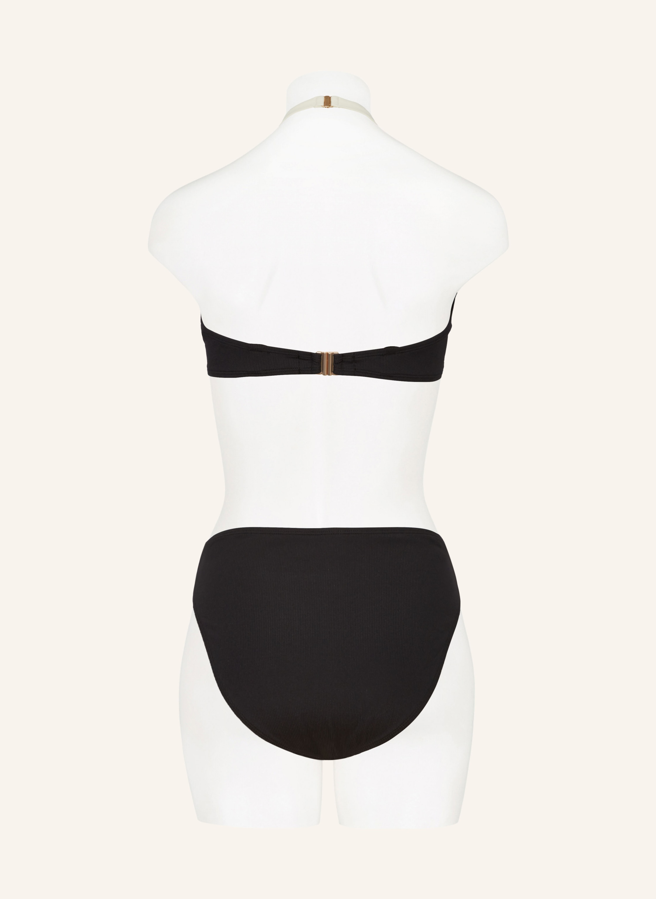 Thumbnail - Beachlife Bügel-Bikini-Top Vanilla & Black schwarz