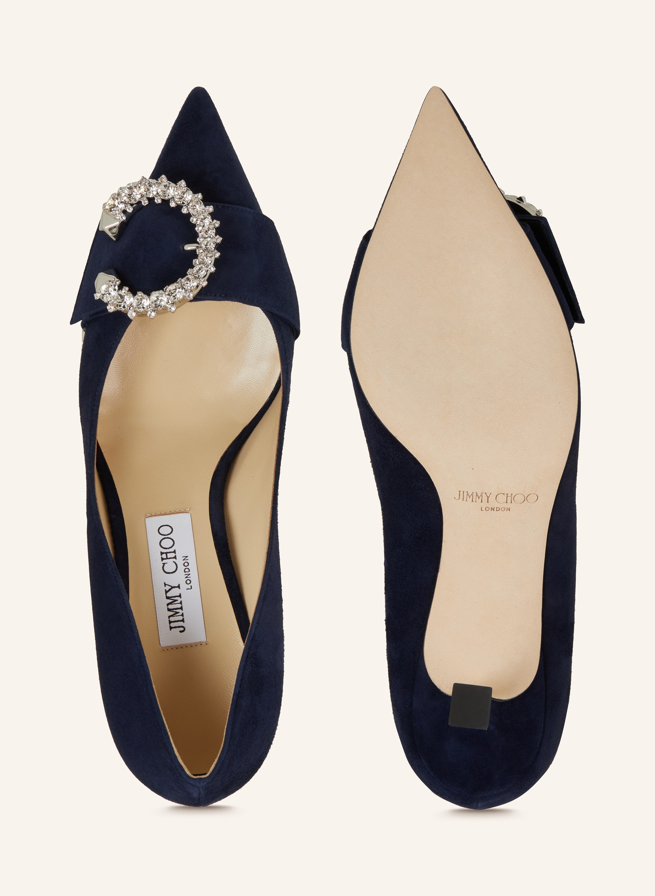 Thumbnail - Jimmy Choo Pumps Melva 70 Mit Schmucksteinen blau