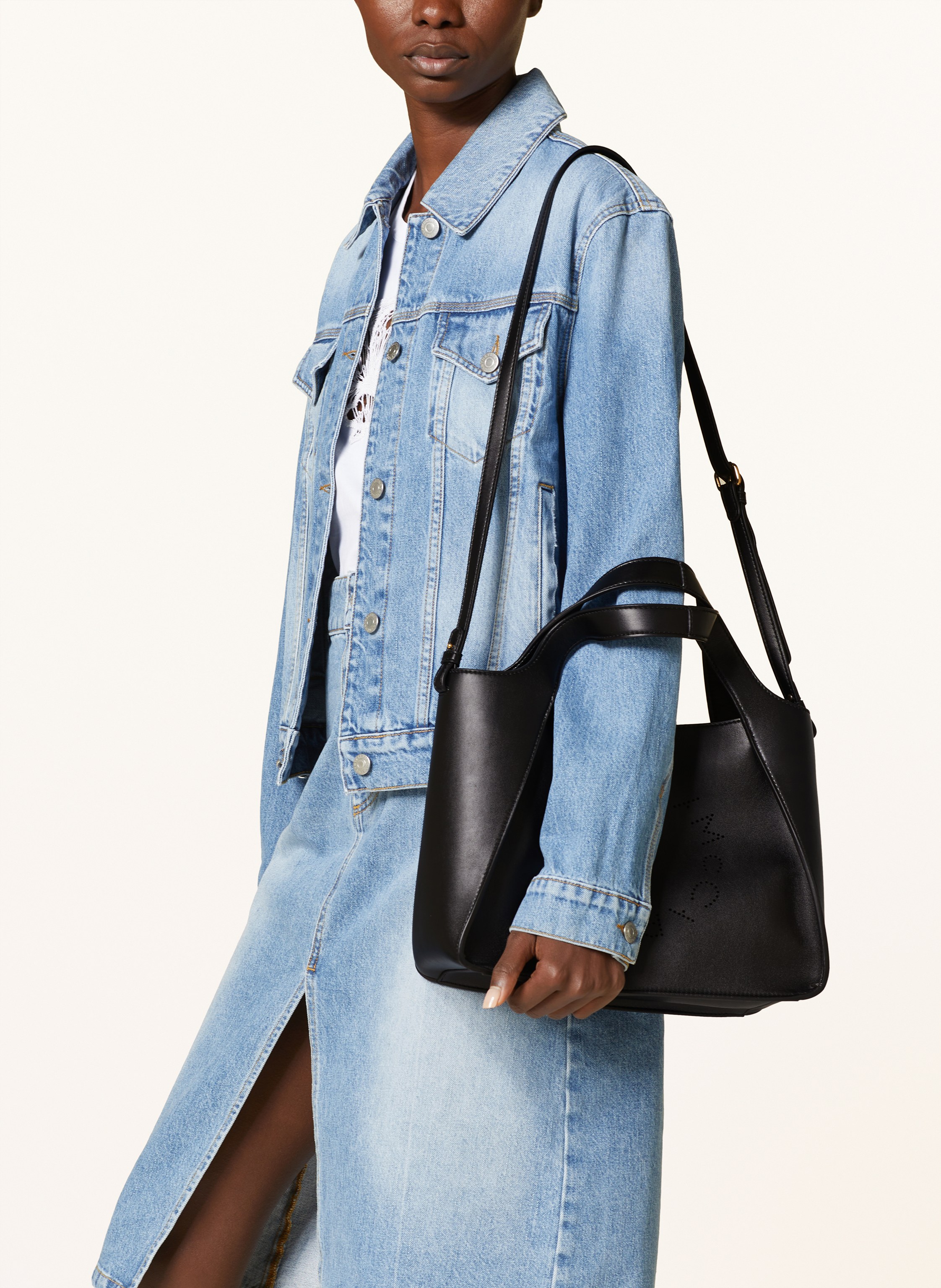 Thumbnail - Stella Mccartney Shopper Mit Pouch schwarz