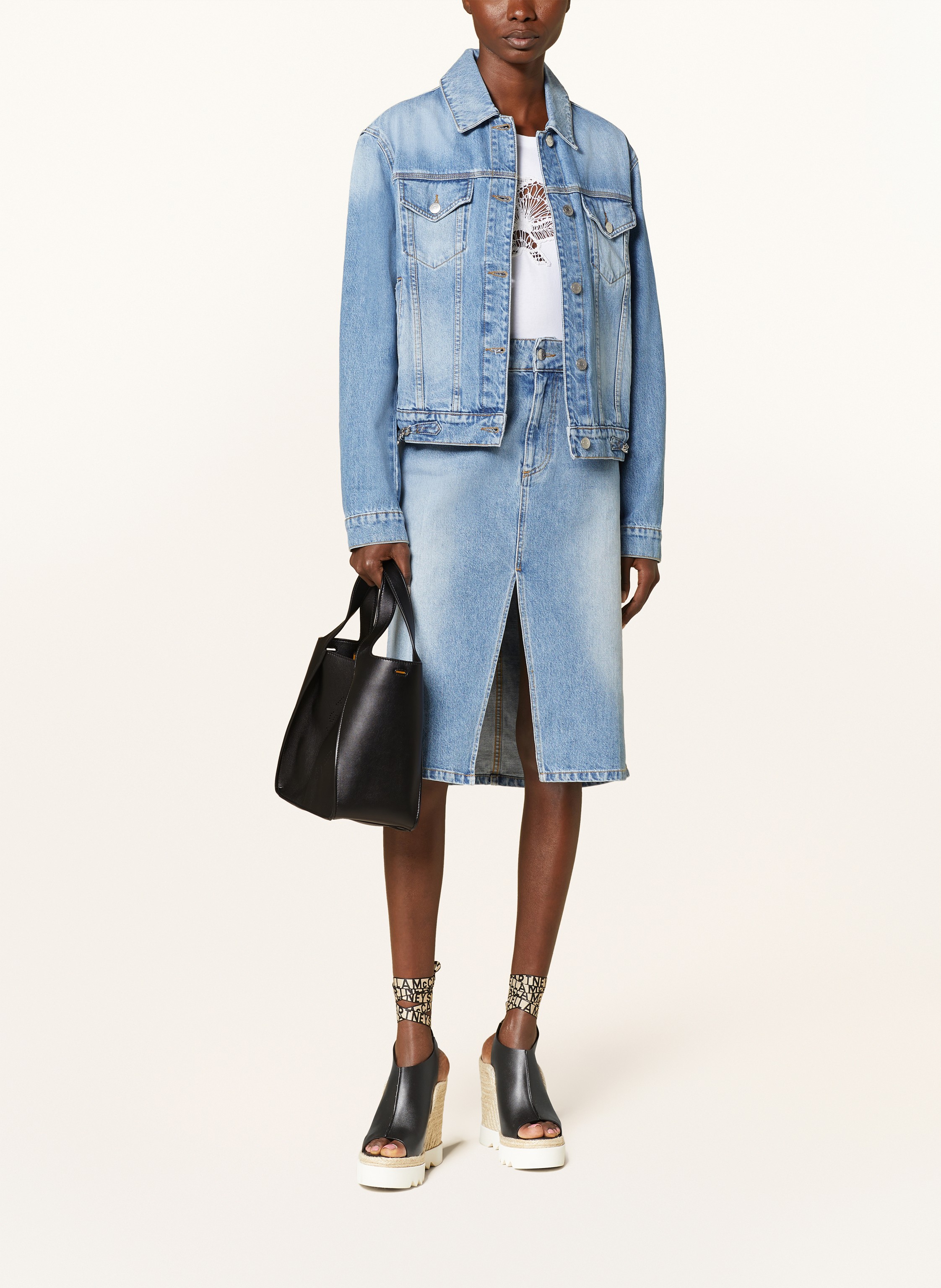 Thumbnail - Stella Mccartney Shopper Mit Pouch schwarz