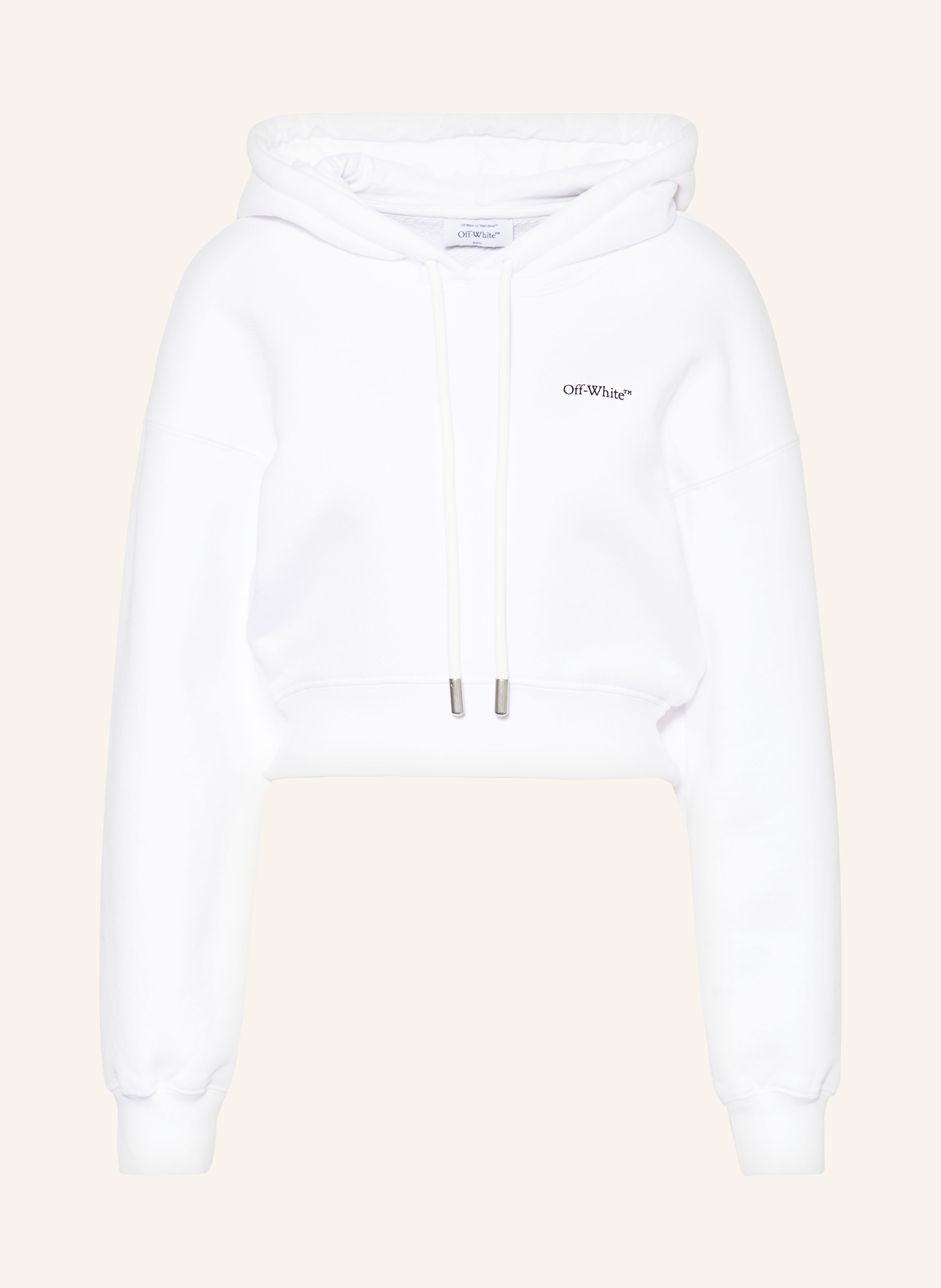 Off white crop top hoodie shop