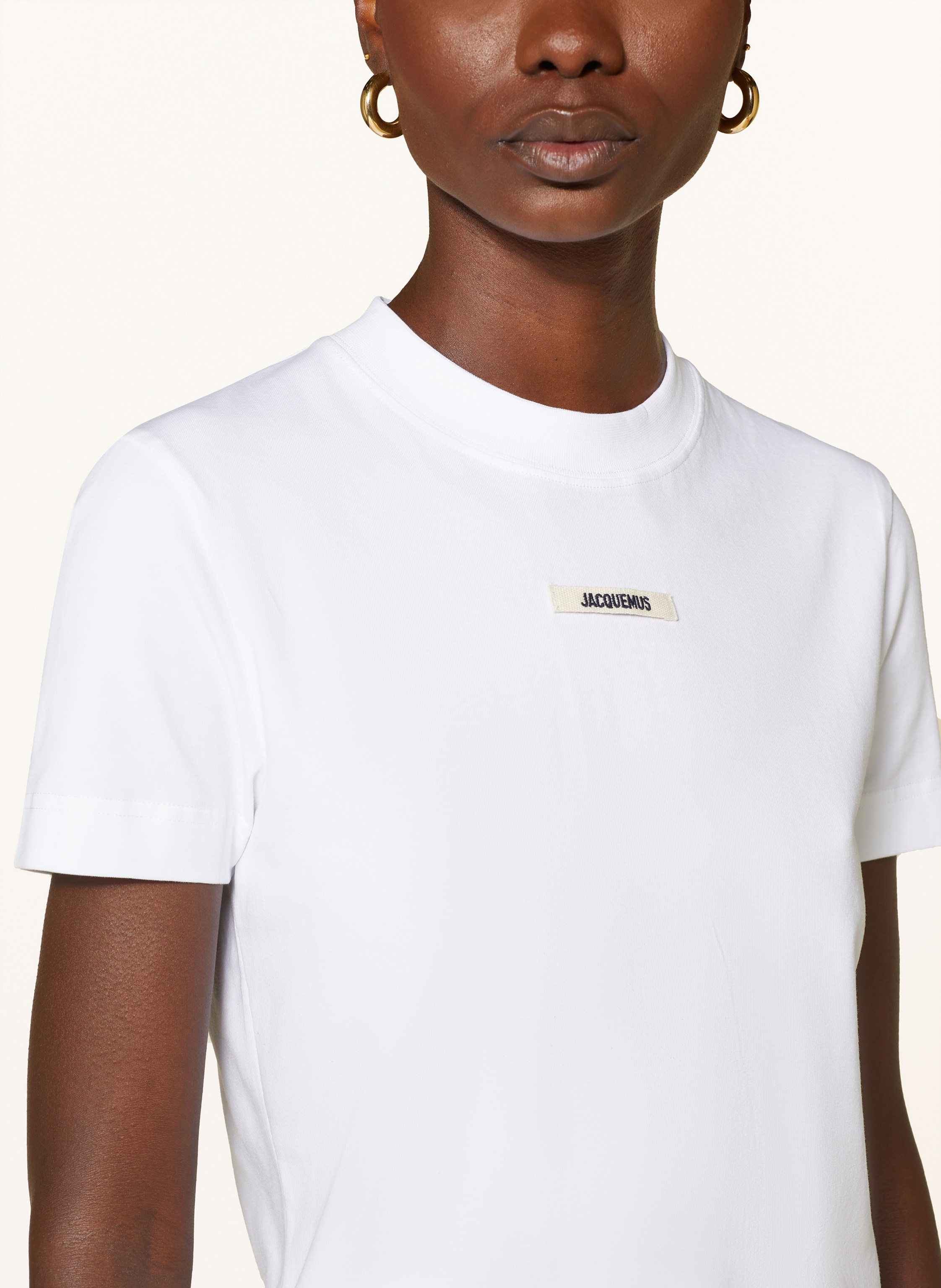 Thumbnail - Jacquemus T-Shirt Le Tshirt Gros Grain weiss