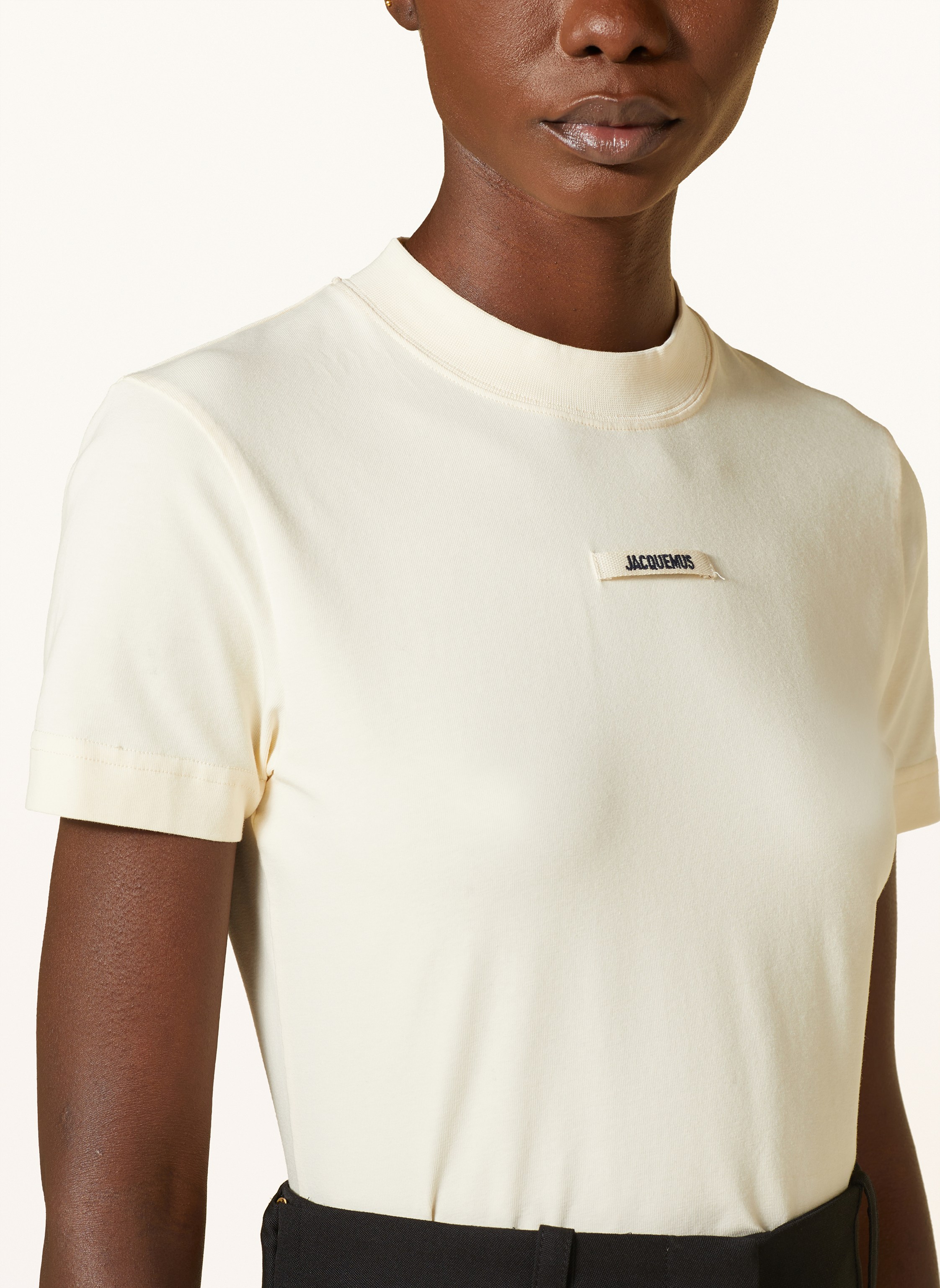 Thumbnail - Jacquemus T-Shirt Le Tshirt Gros Grain beige