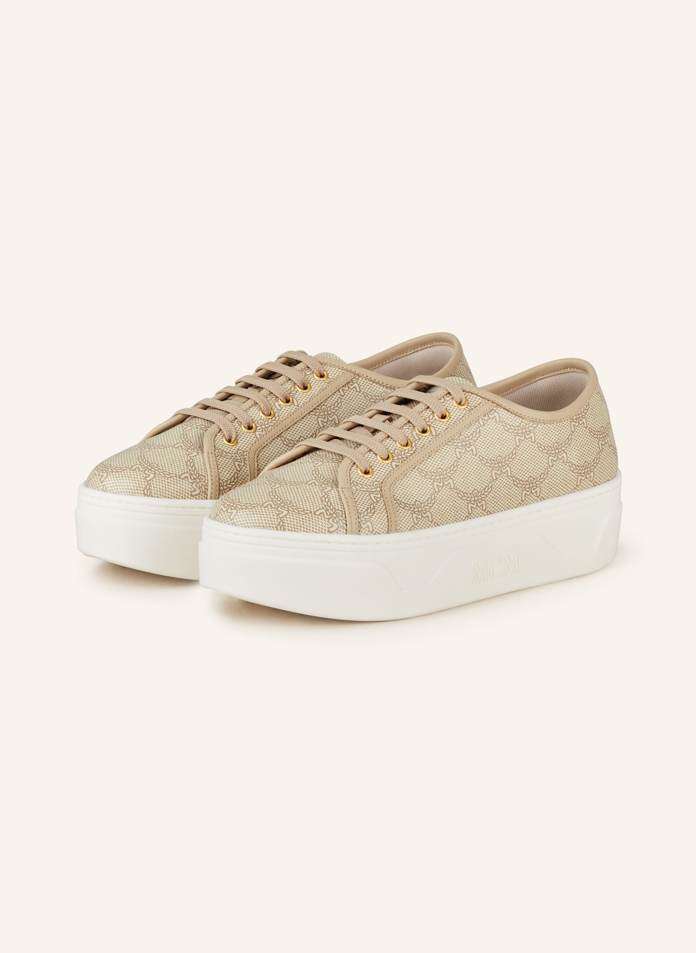 Mcm sneaker gold store