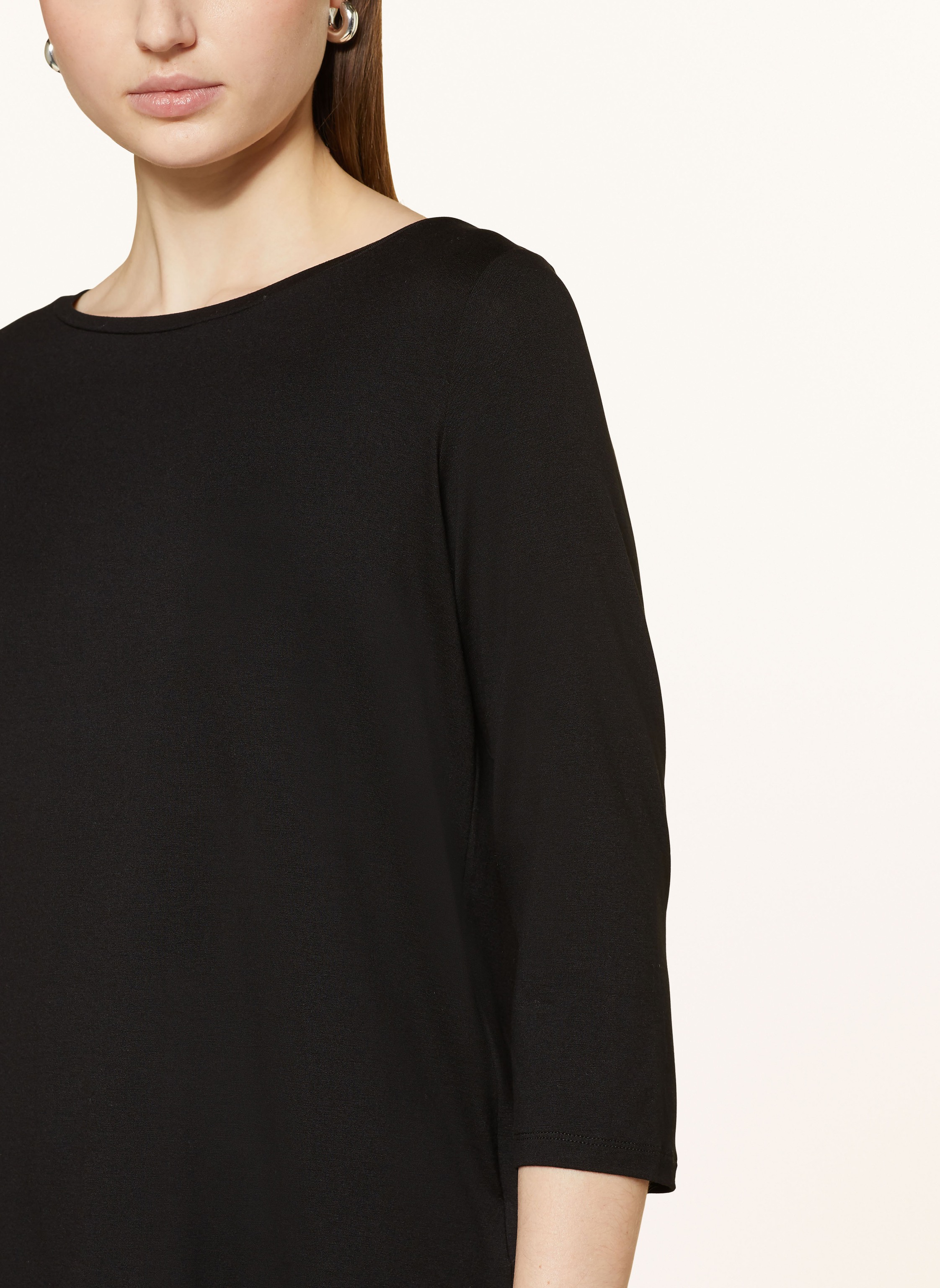 Thumbnail - Majestic Filatures Shirt Mit 3/4-Arm schwarz