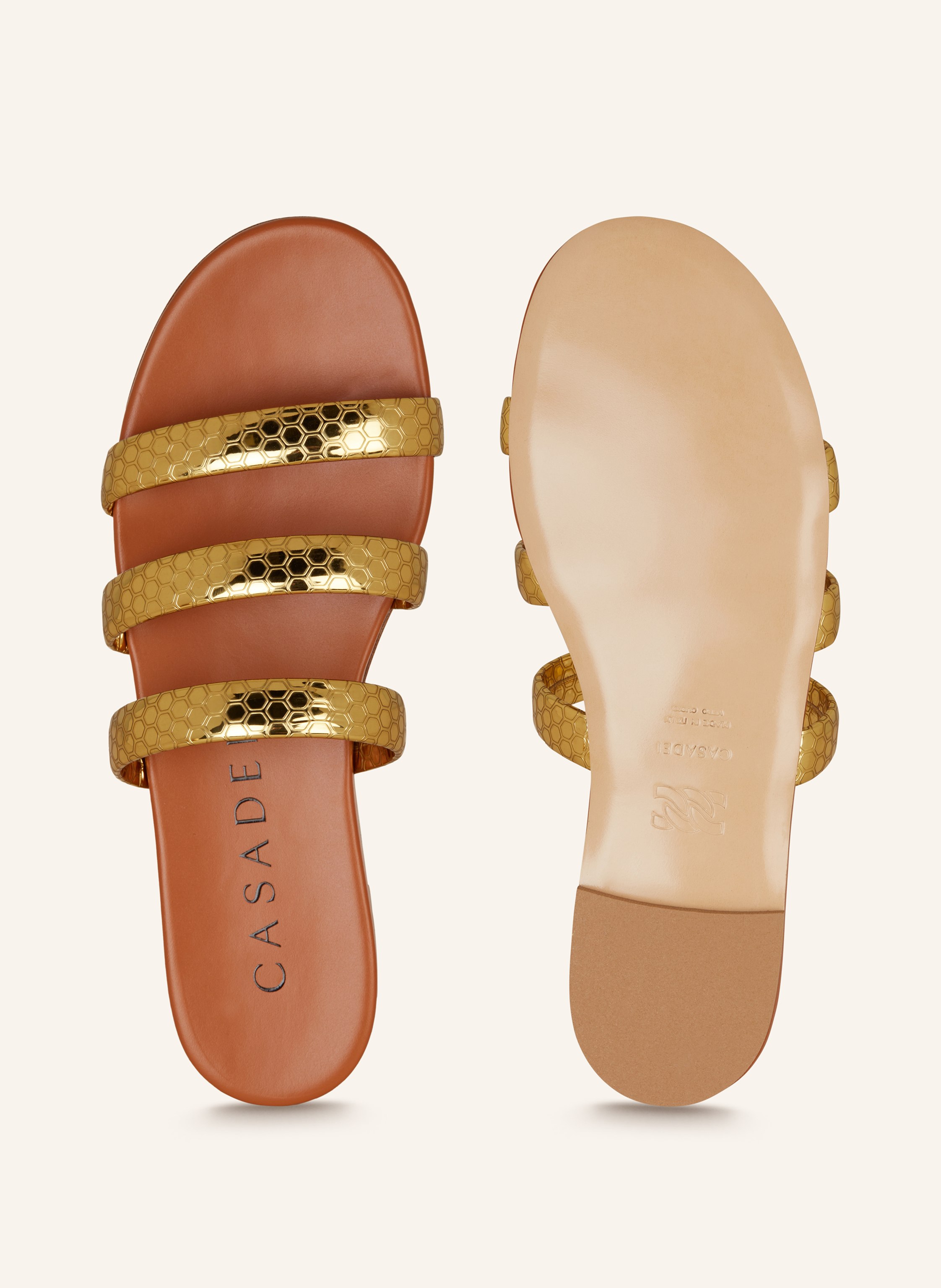 Thumbnail - Casadei Sandalen Atomium gold