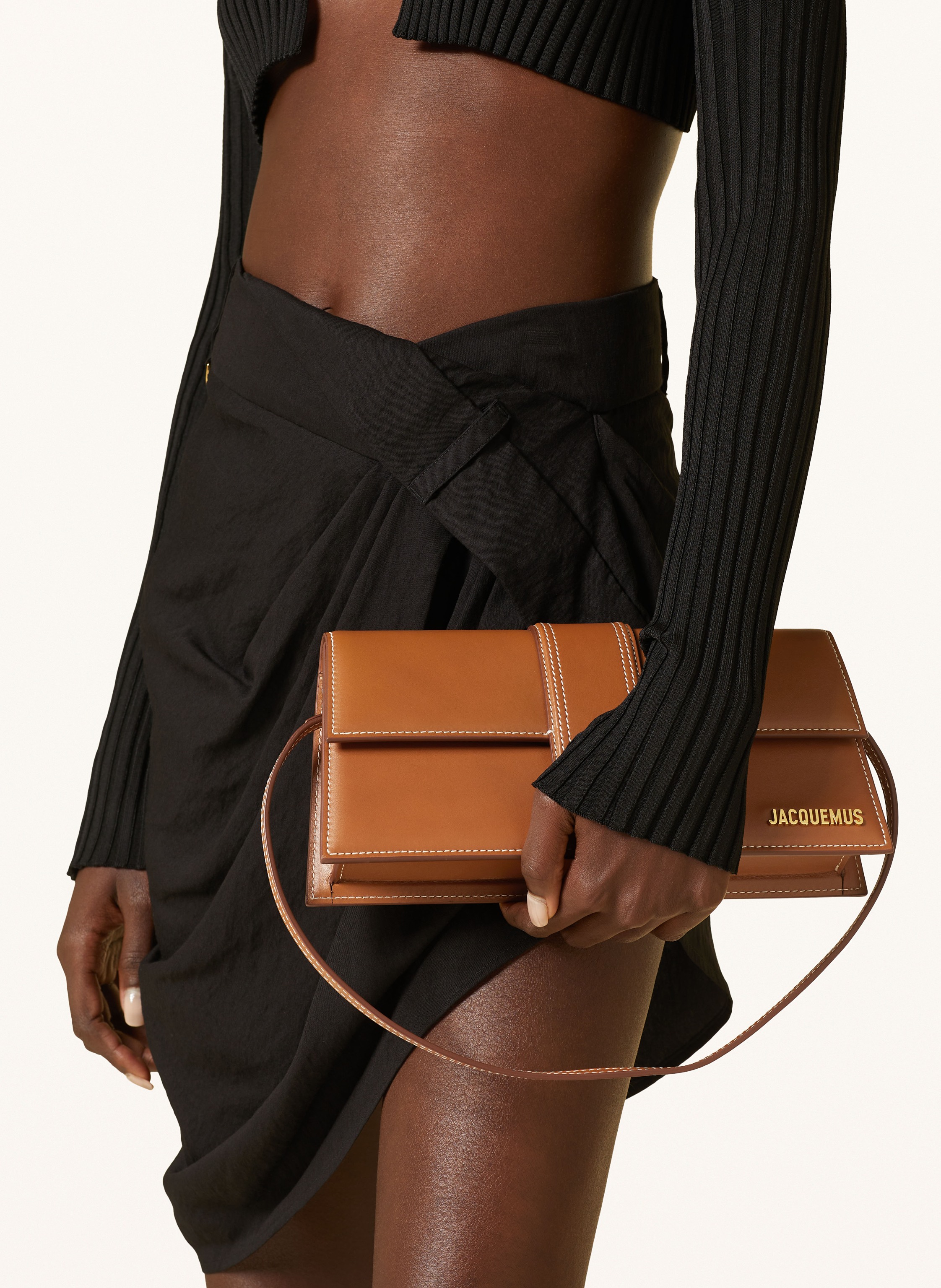 Thumbnail - Jacquemus Umhängetasche Le Bambino Long braun