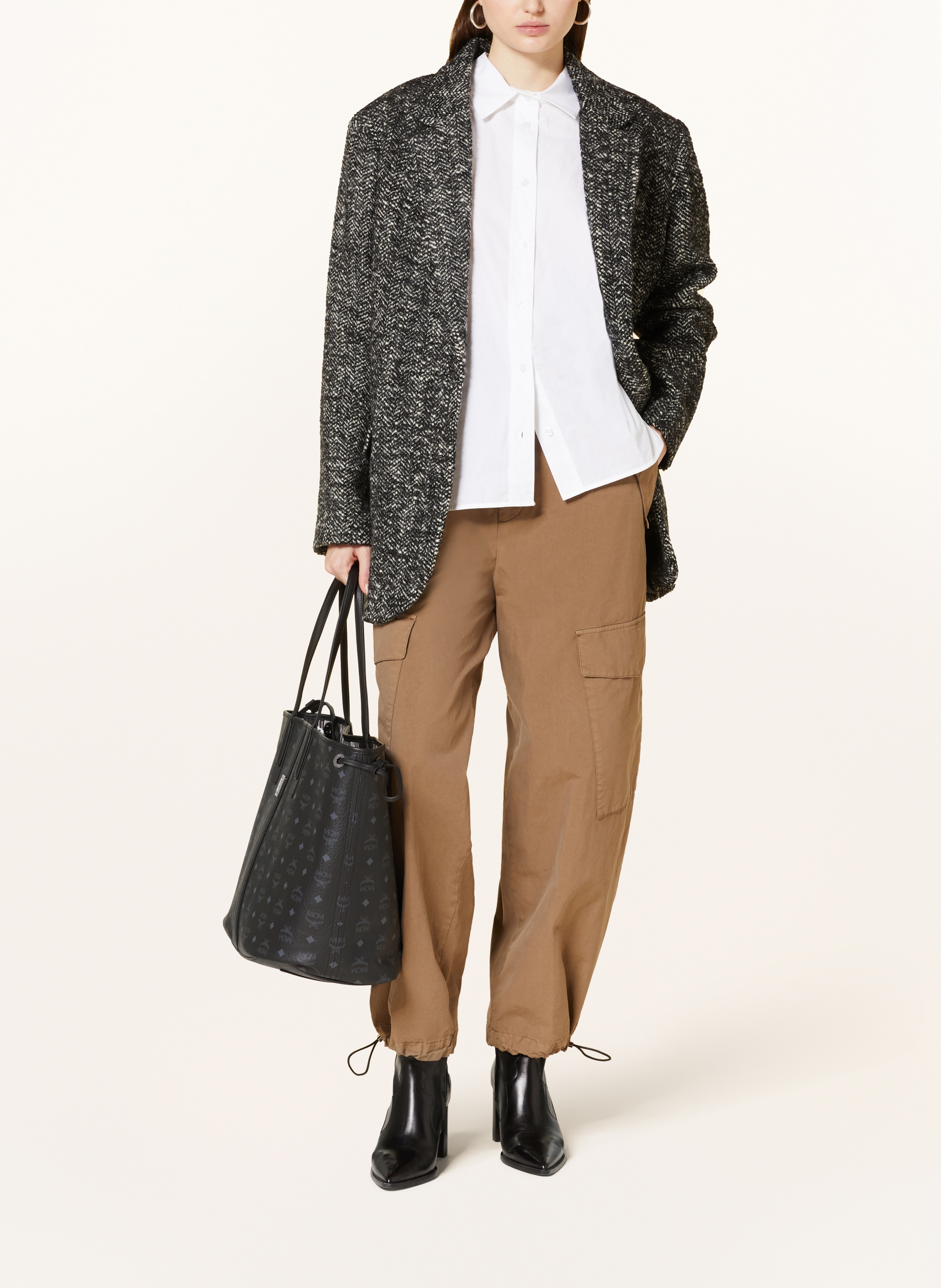 Thumbnail - Mcm Shopper Liz Vi Um Wenden Mit Pouch schwarz