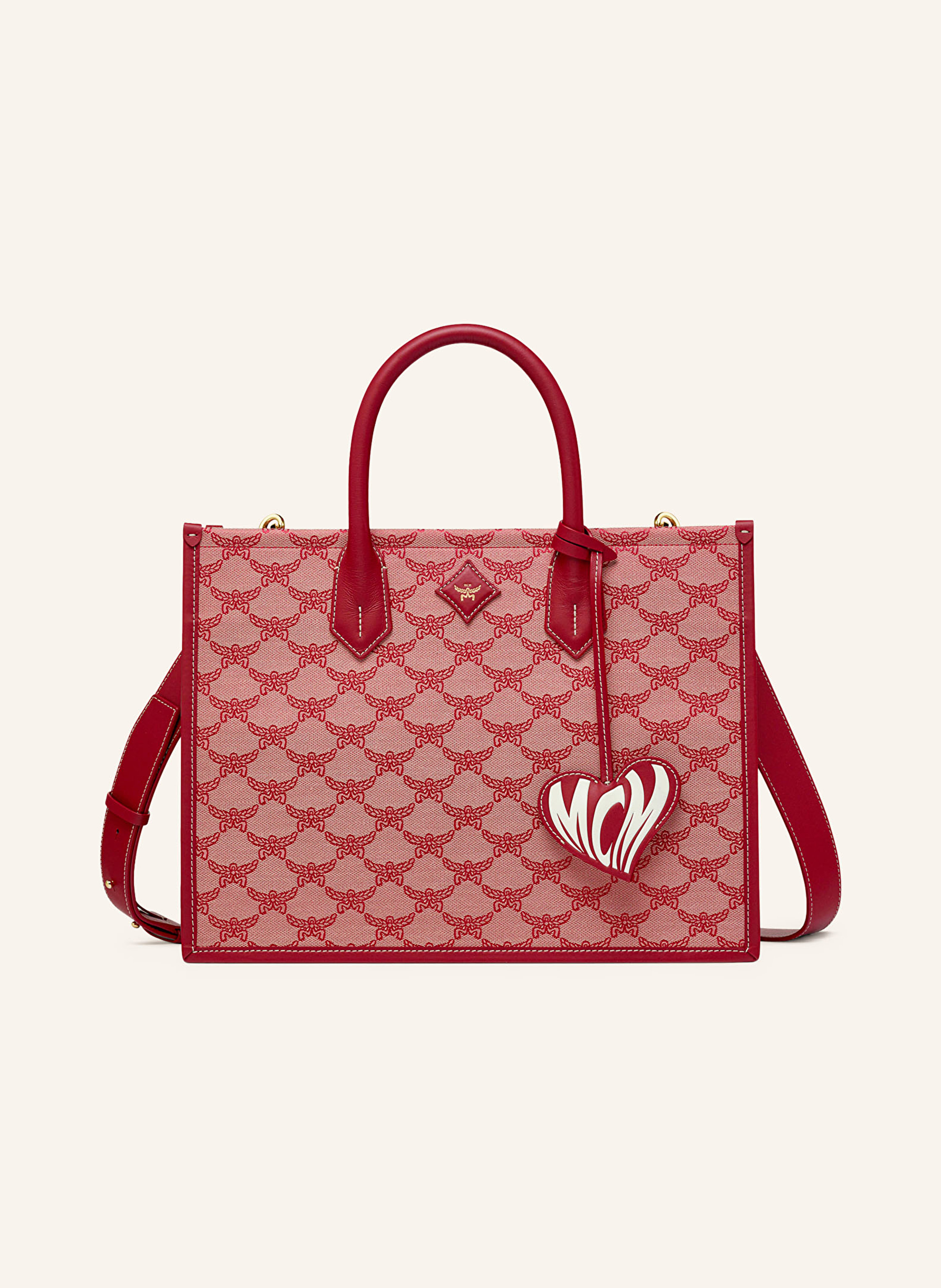 MCM Handtasche HIMMEL MEDIUM in x0001 valentine red