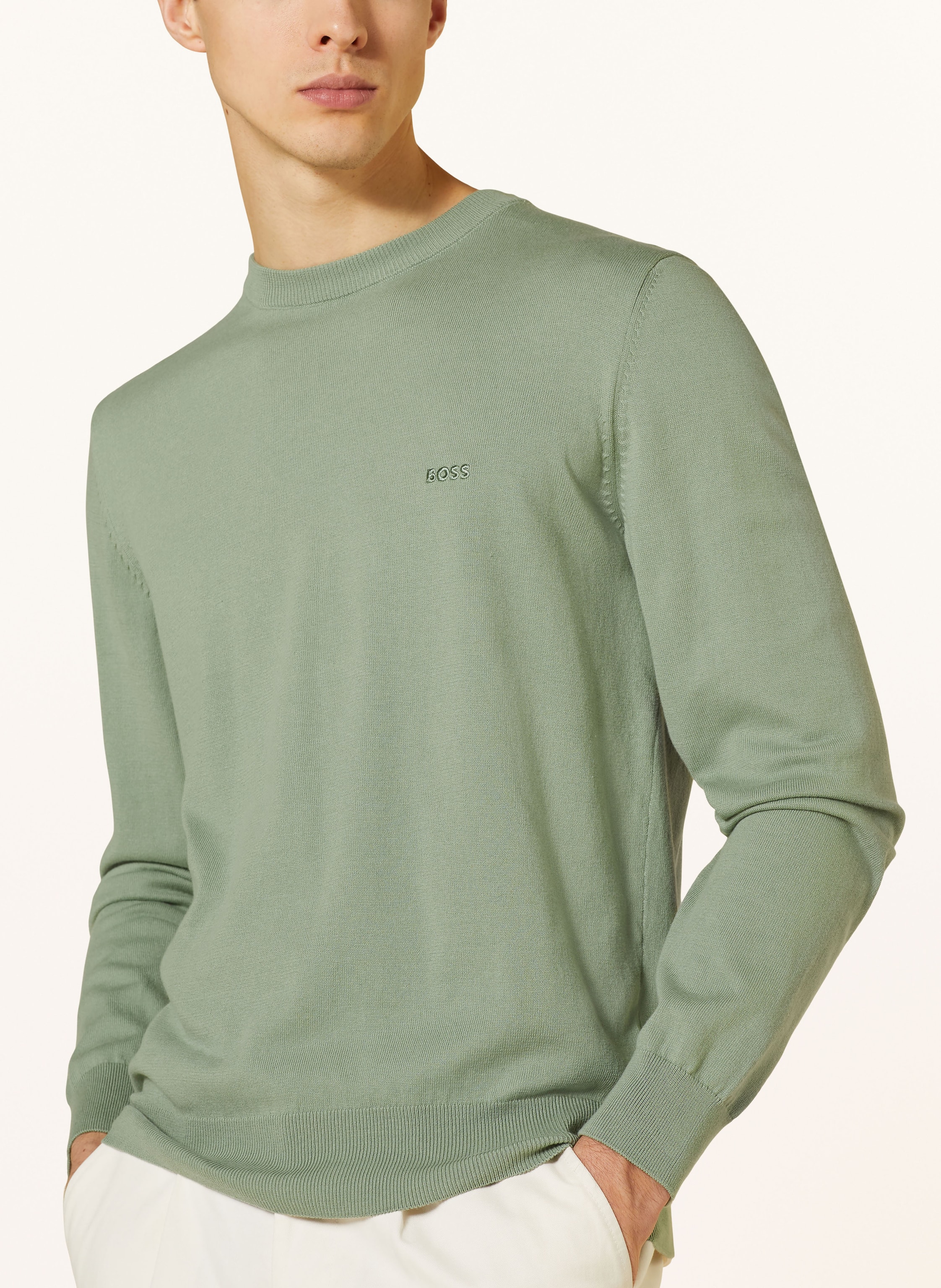 Thumbnail - Boss Pullover Pacas gruen