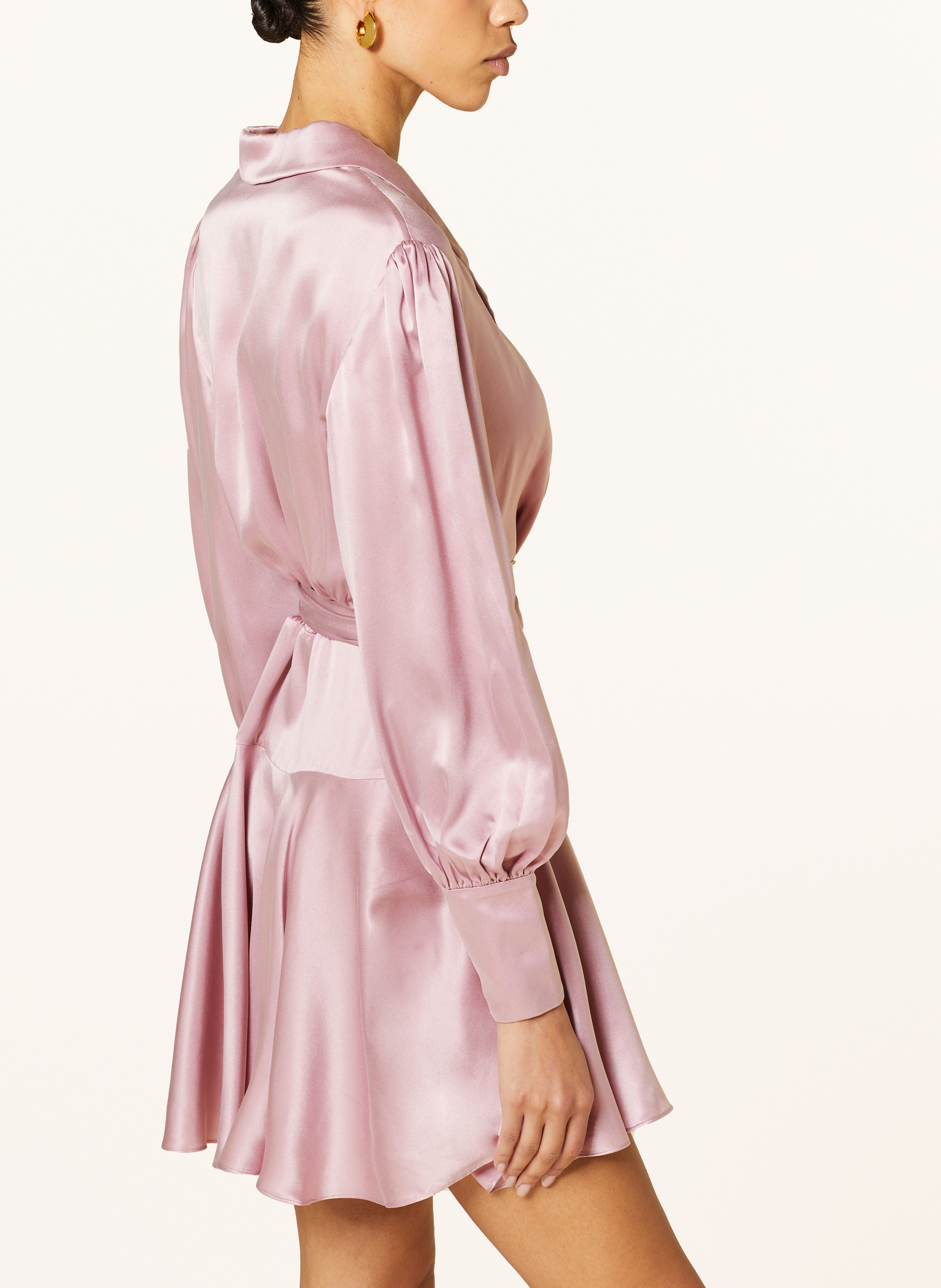 Thumbnail - Zimmermann Wickelkleid Aus Seide rosa