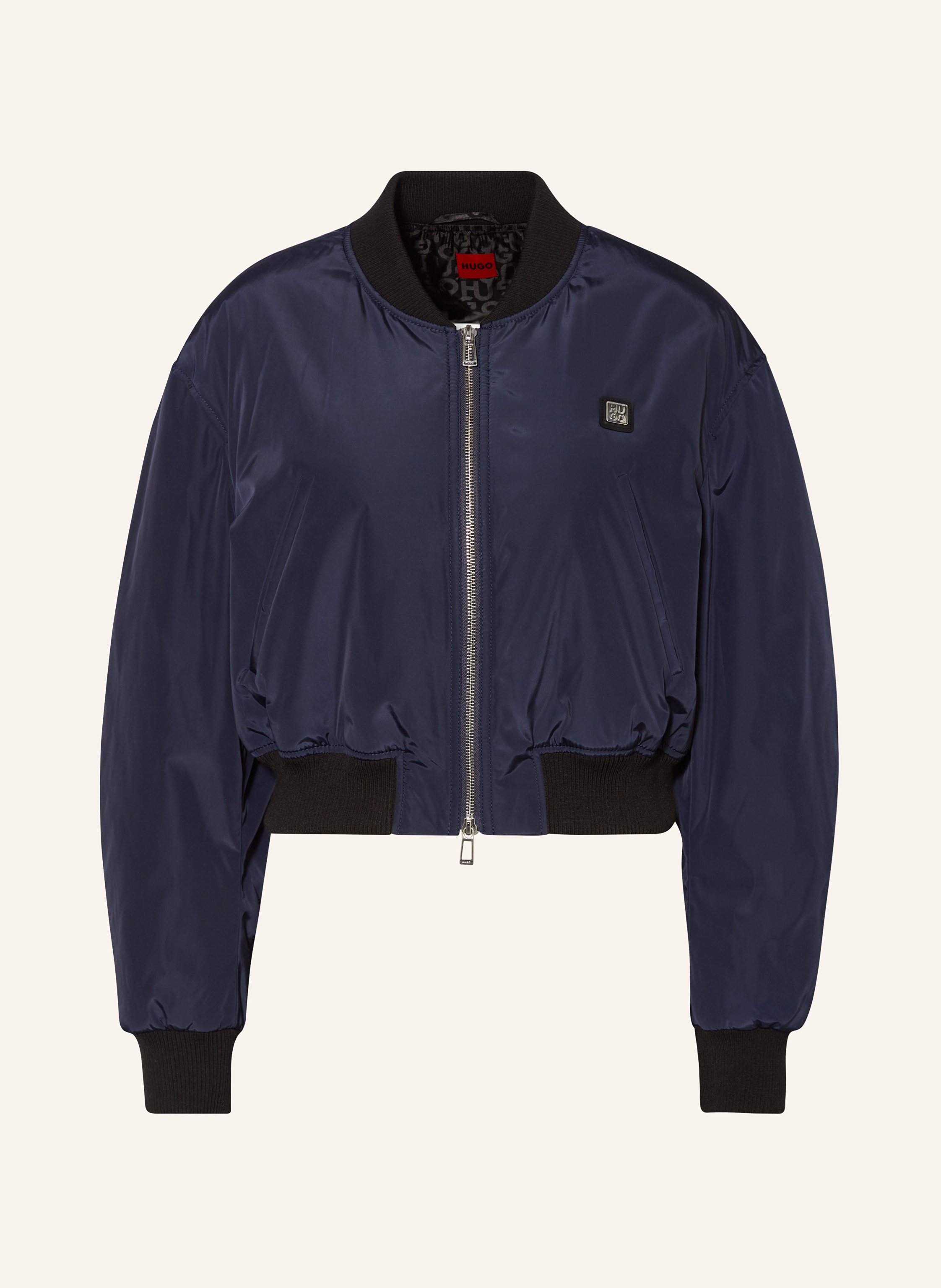 Hugo boss navy new arrivals bomber jacket