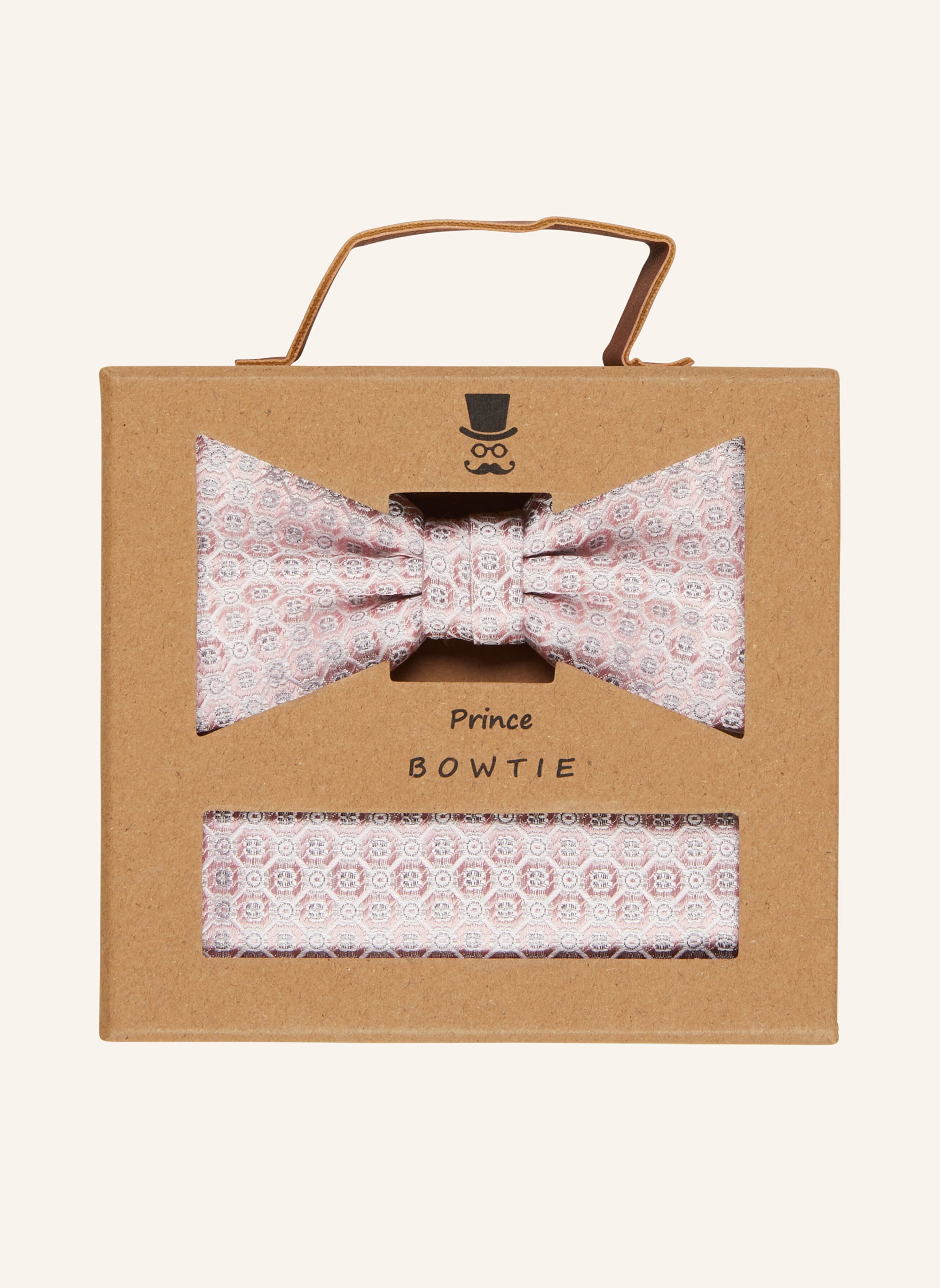 Thumbnail - Prince Bowtie Set: Fliege Und Einstecktuch rot
